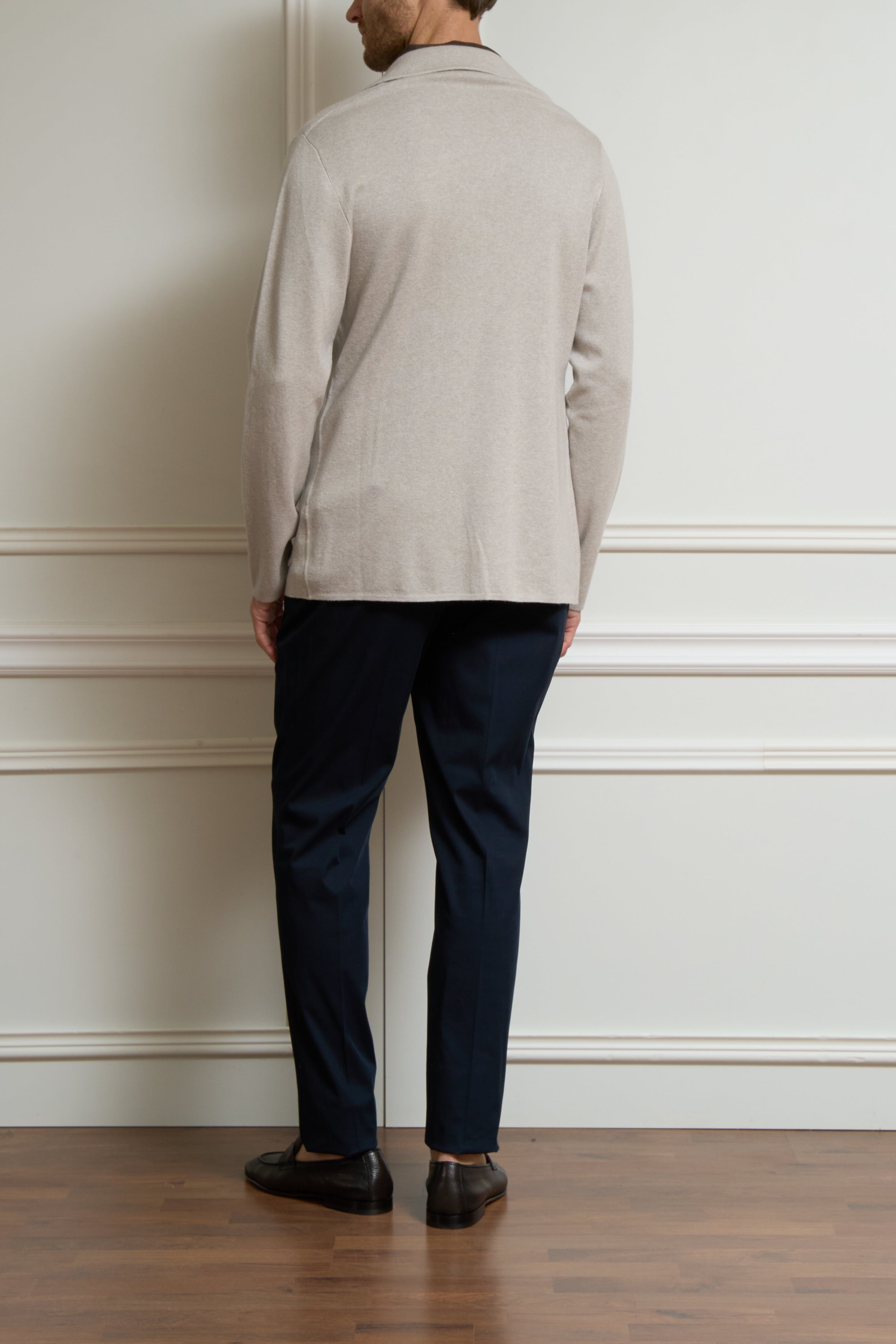 Strick-Sakko in grau