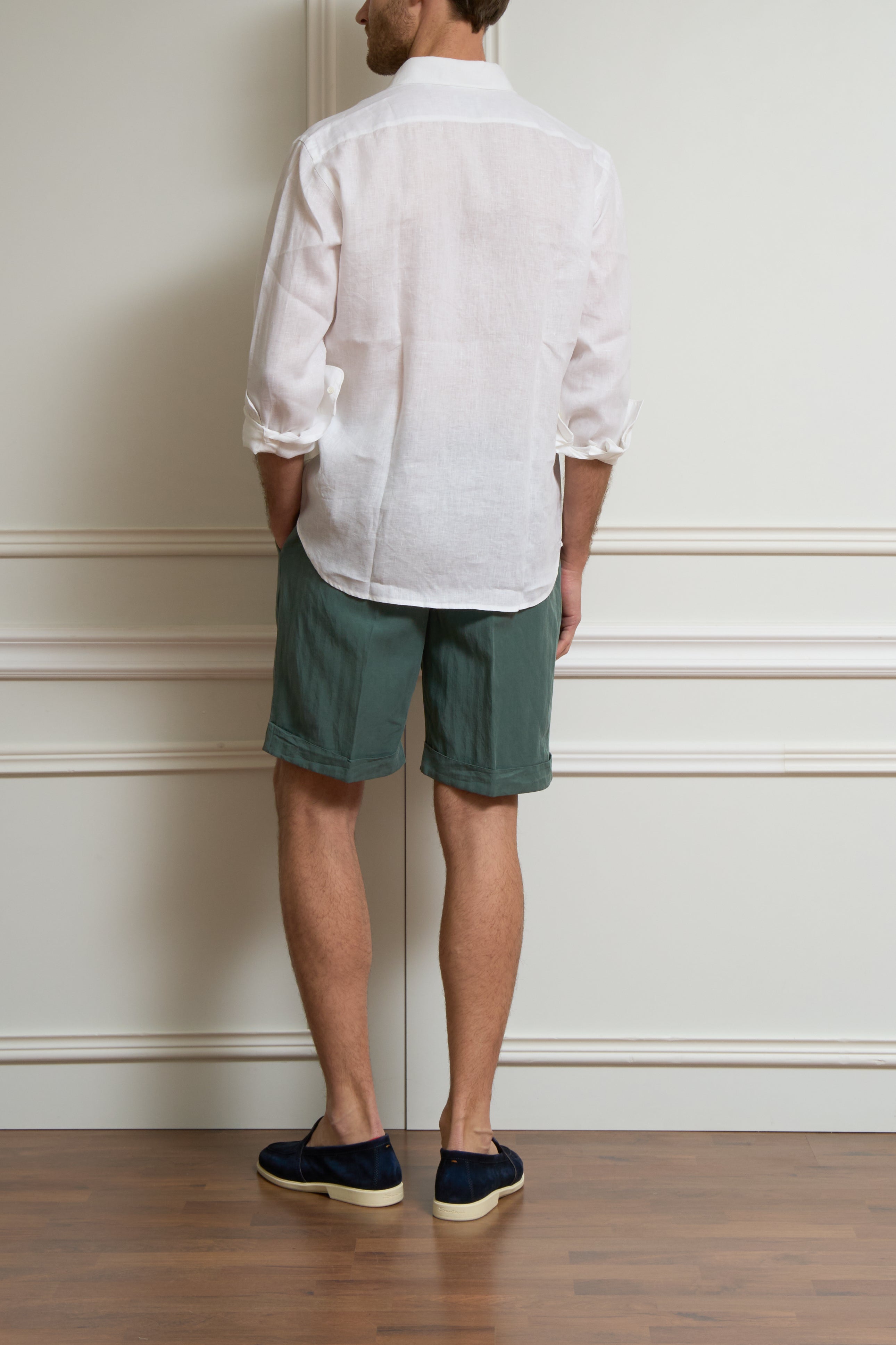 Leinenhemd mit Brusttasche