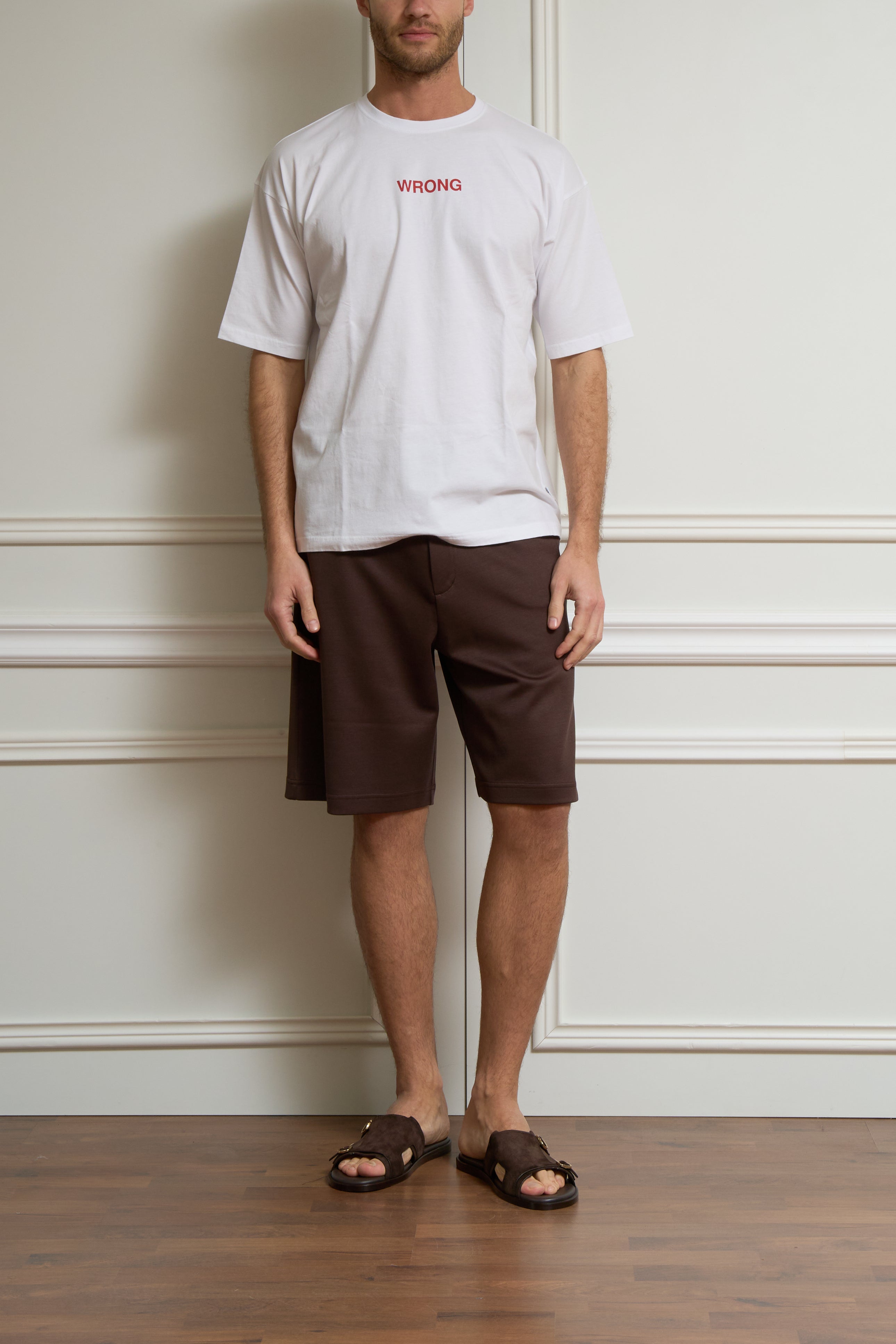 T-shirt with print in white