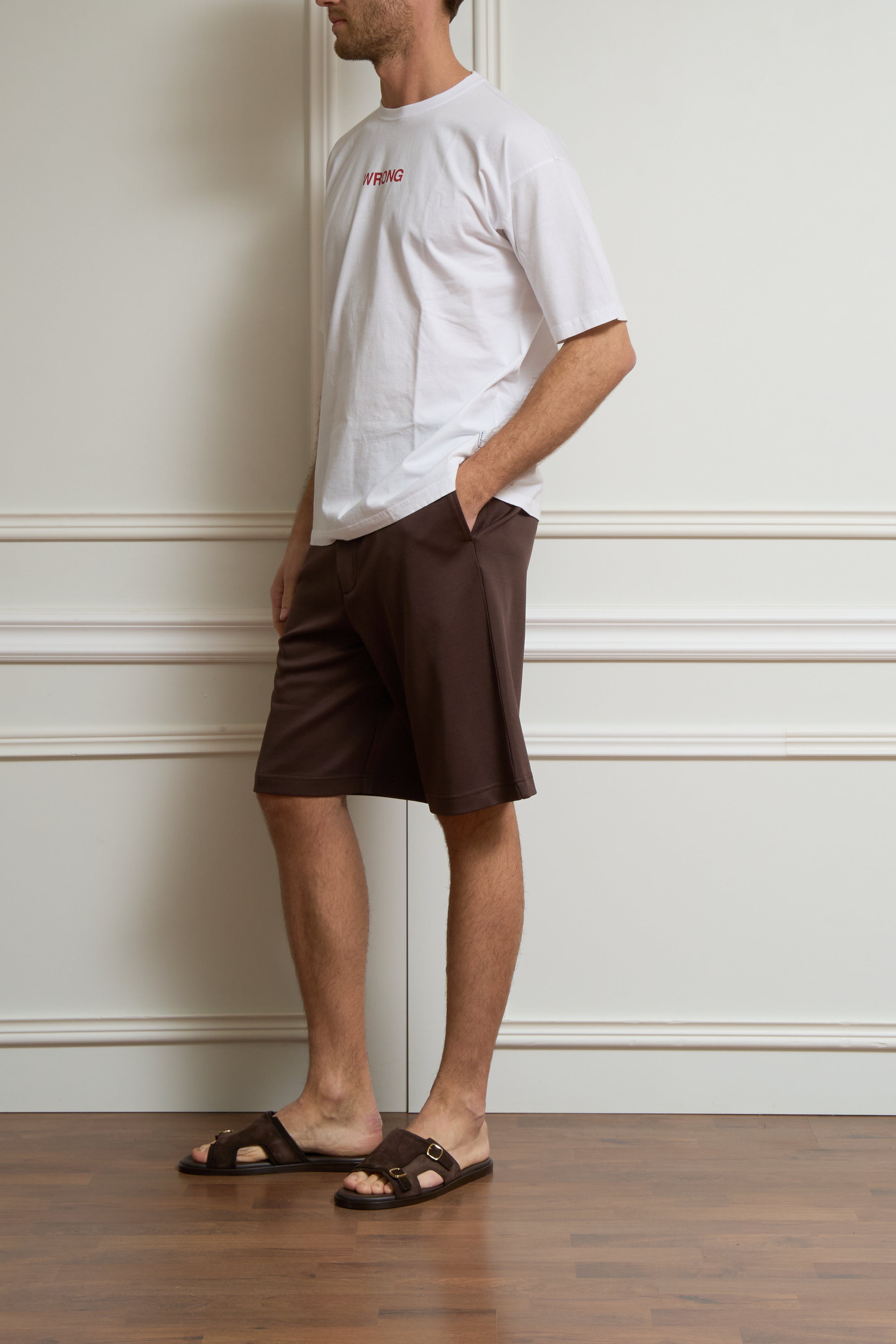 T-shirt with print in white