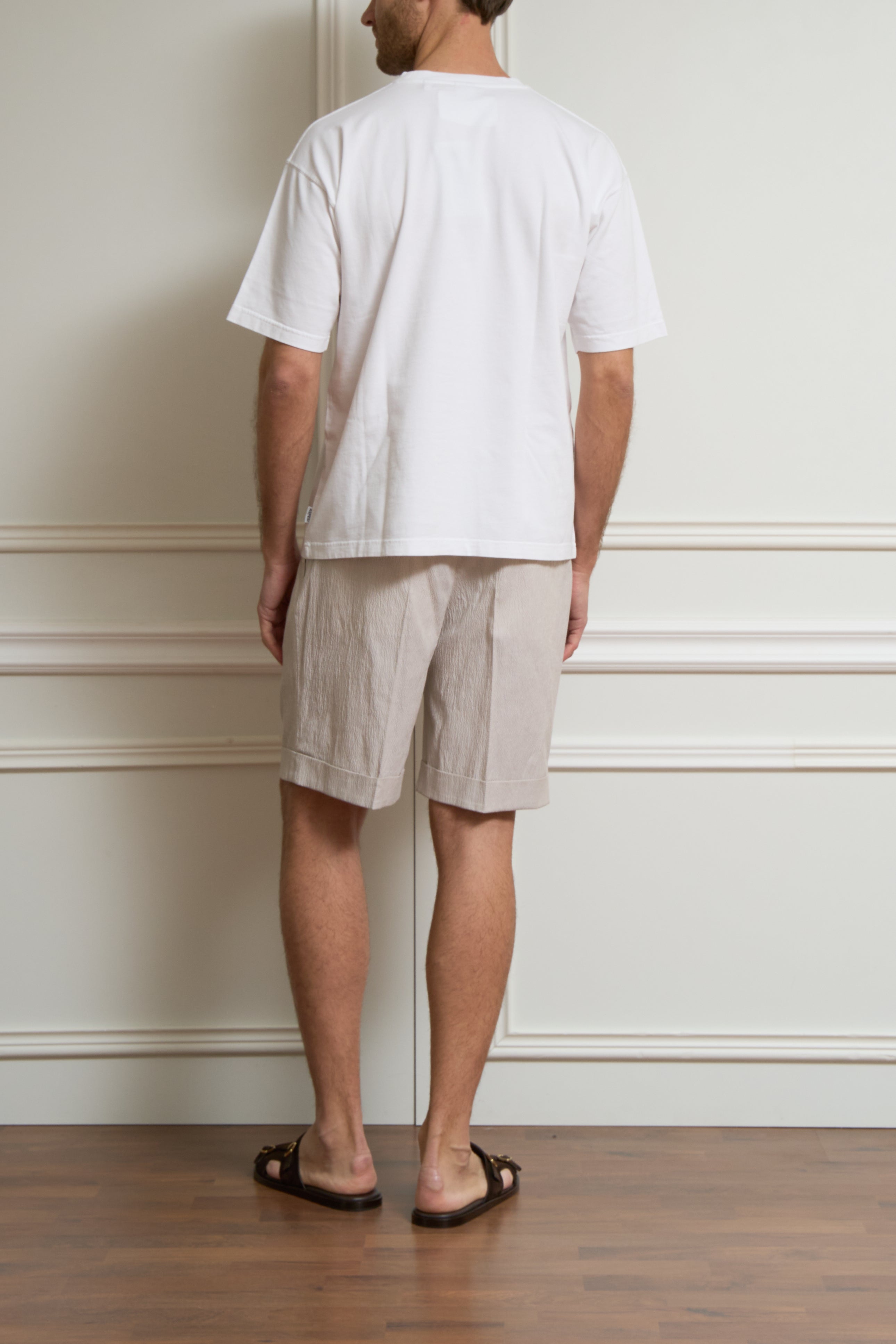 T-Shirt mit Print in weiß