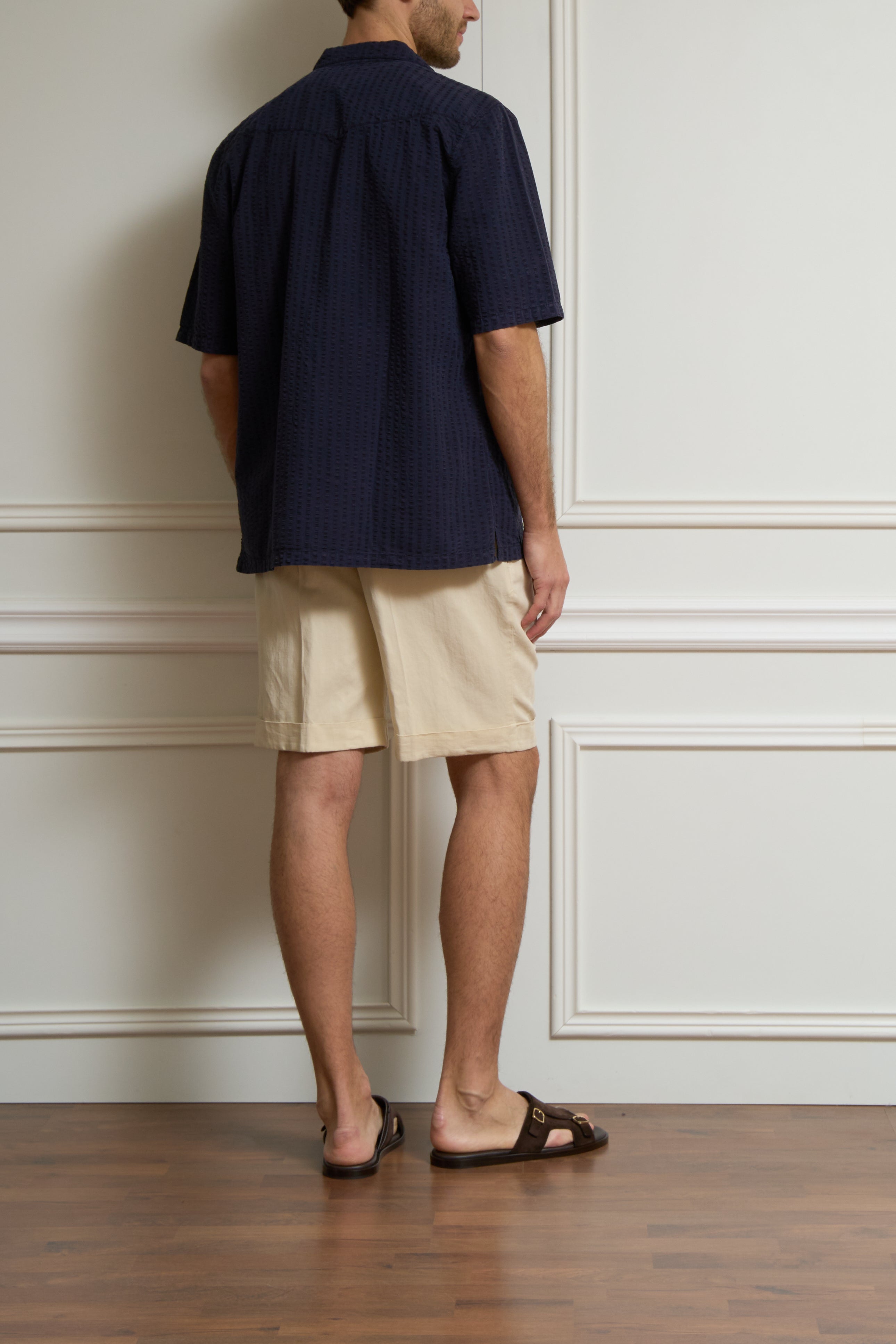 Kurzarm Hemd in navy