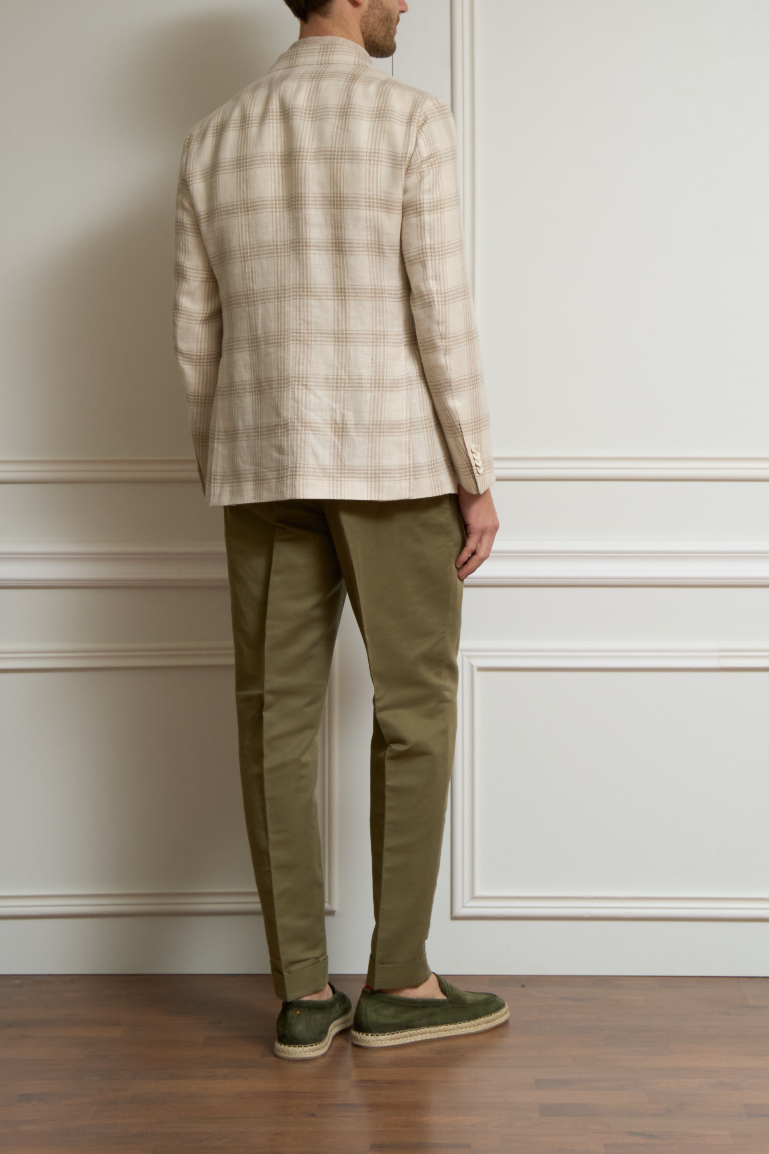 Kariertes Sakko in beige