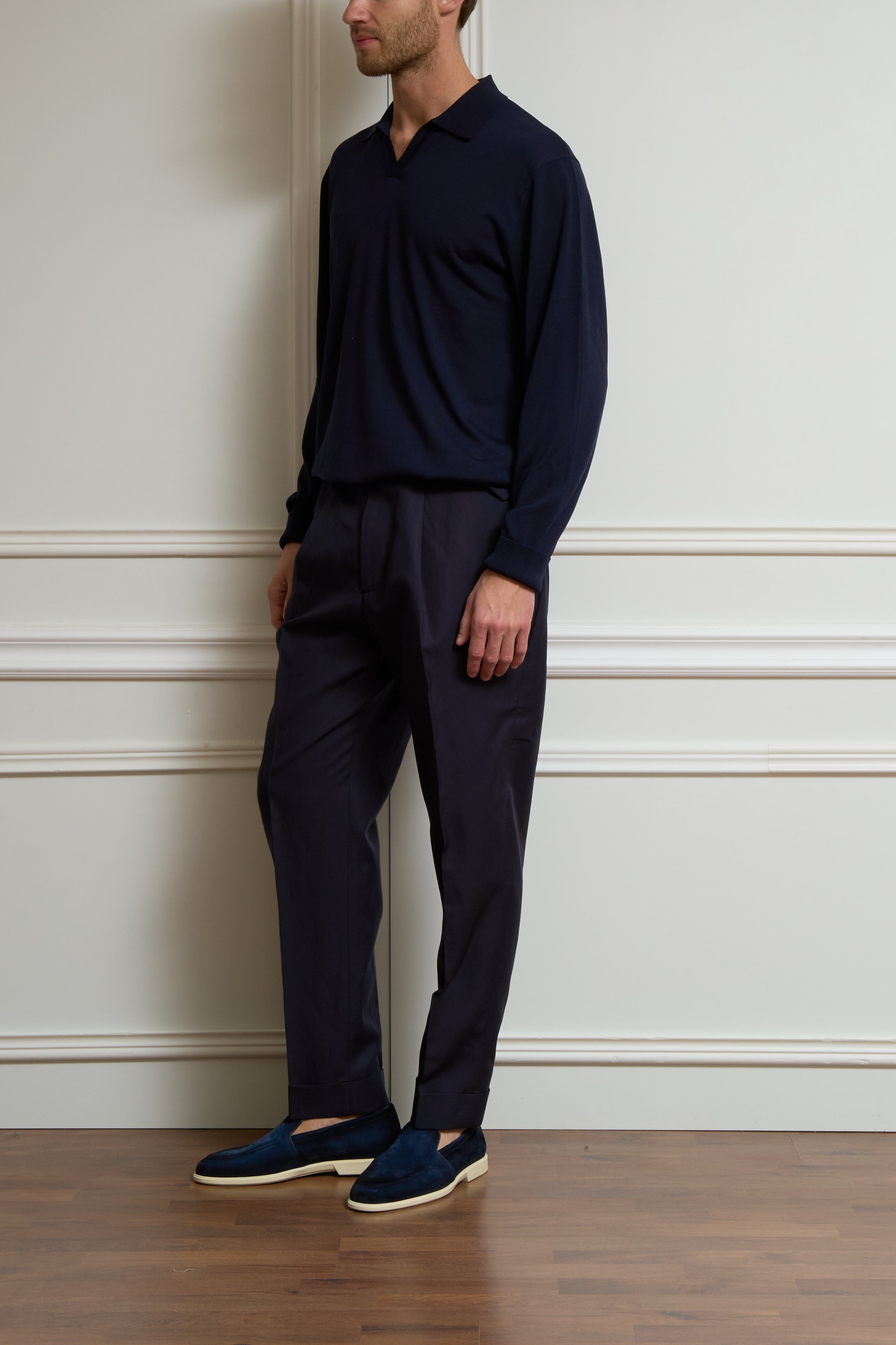 Leichte Hose in navy