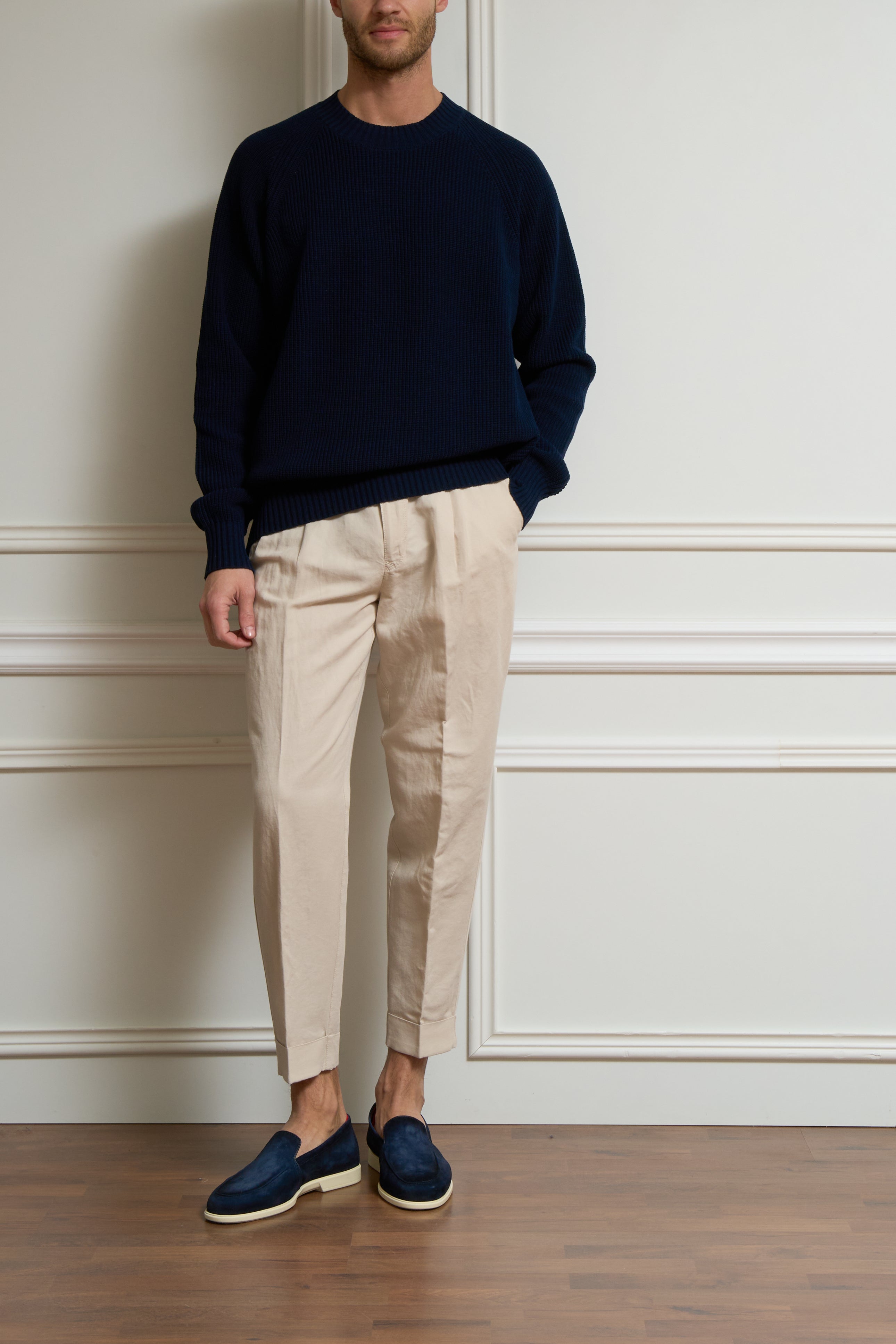 Grober Pullover aus Baumwolle