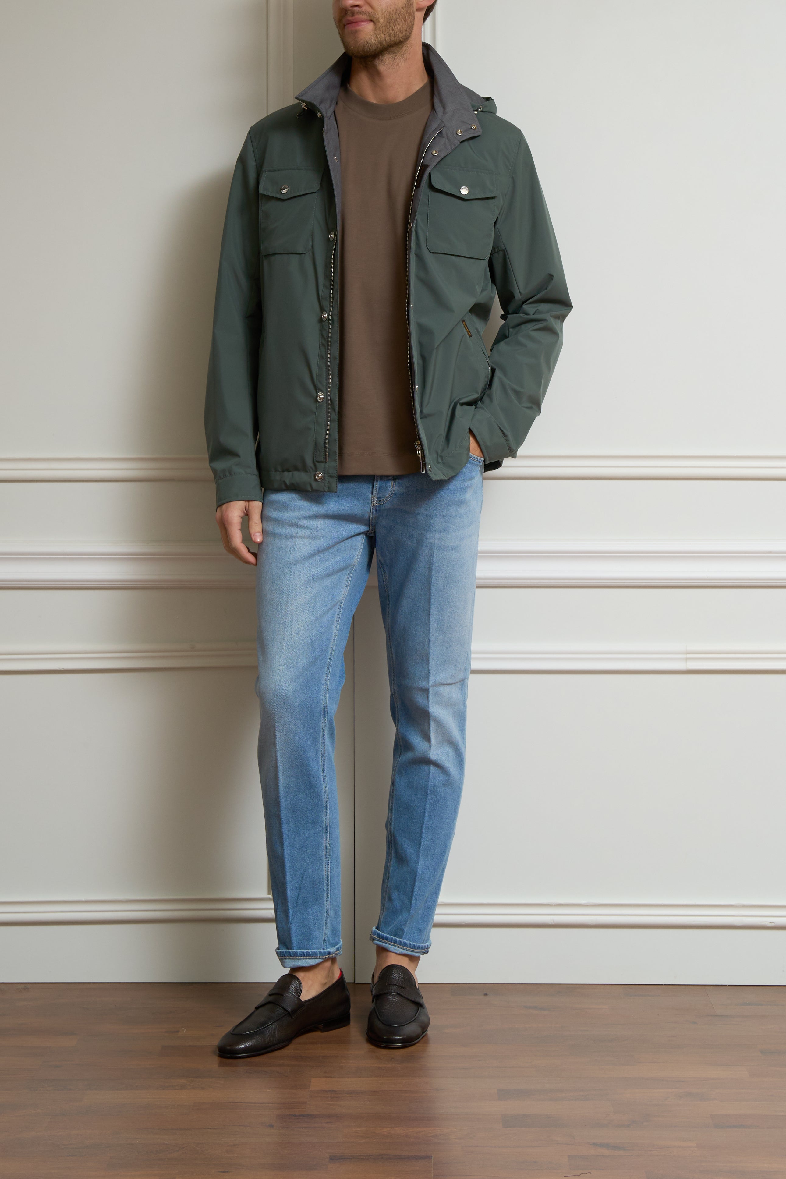 Jeans in heller Waschung