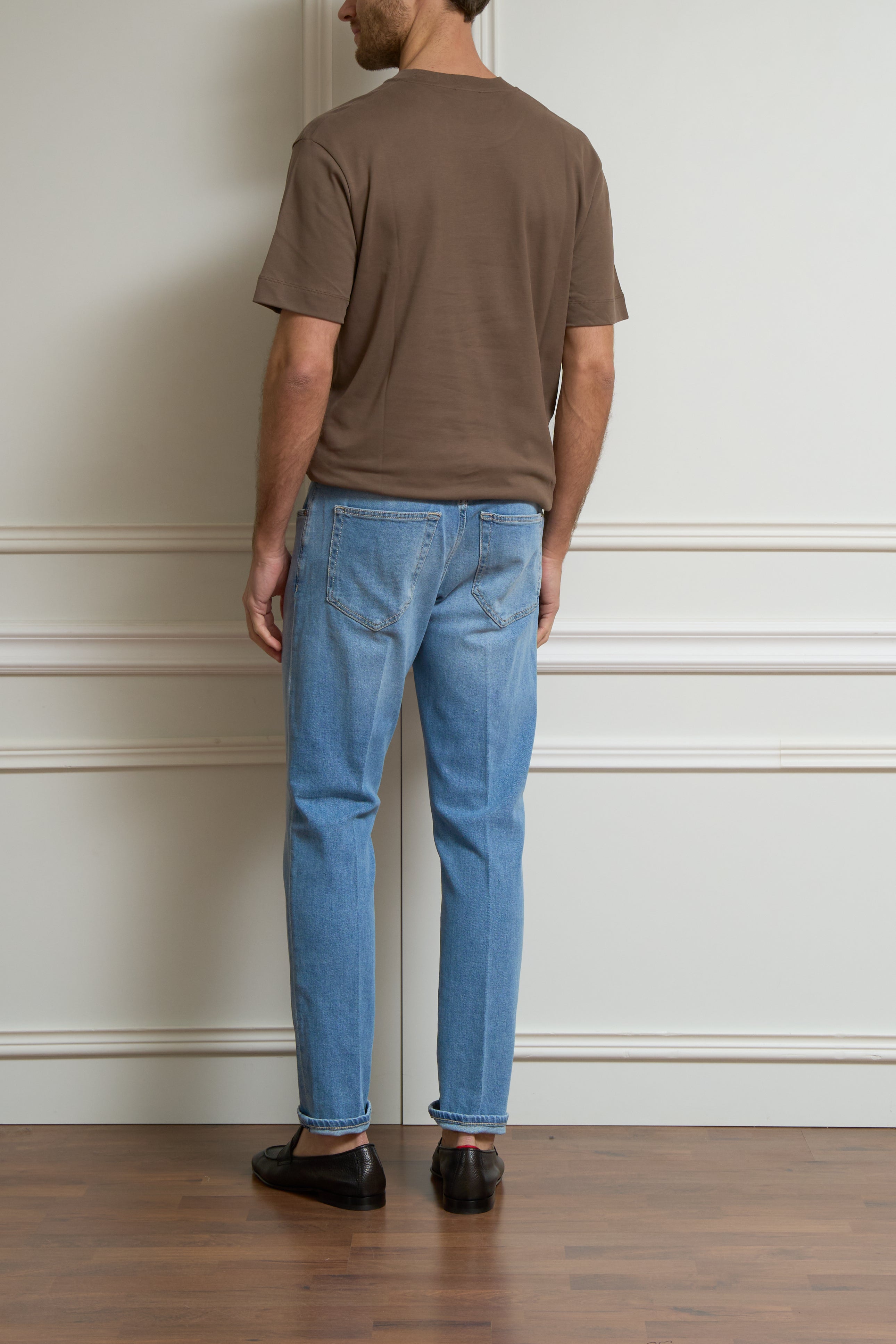 Jeans in heller Waschung