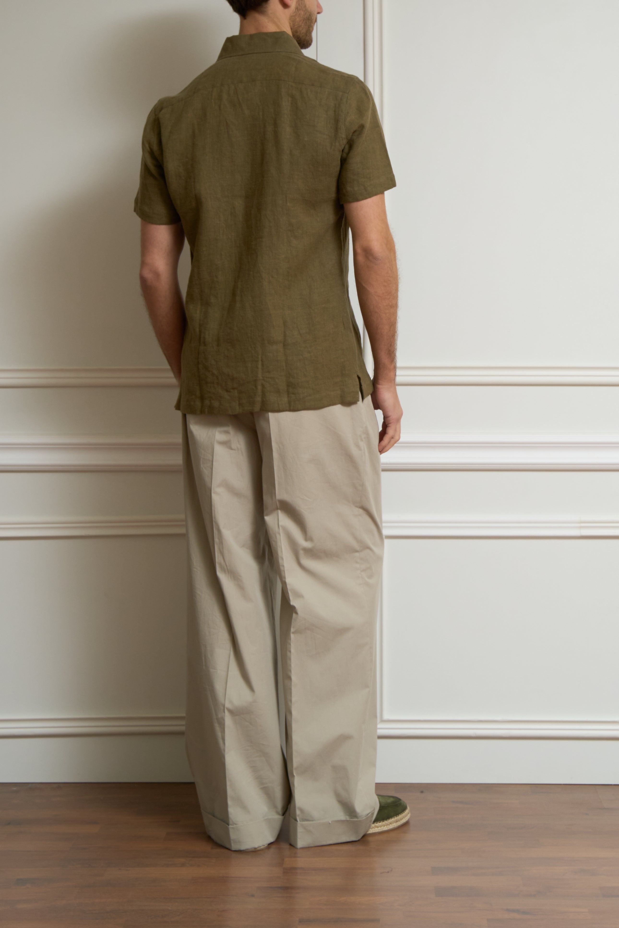 Lightweight wool trousers in anthracite