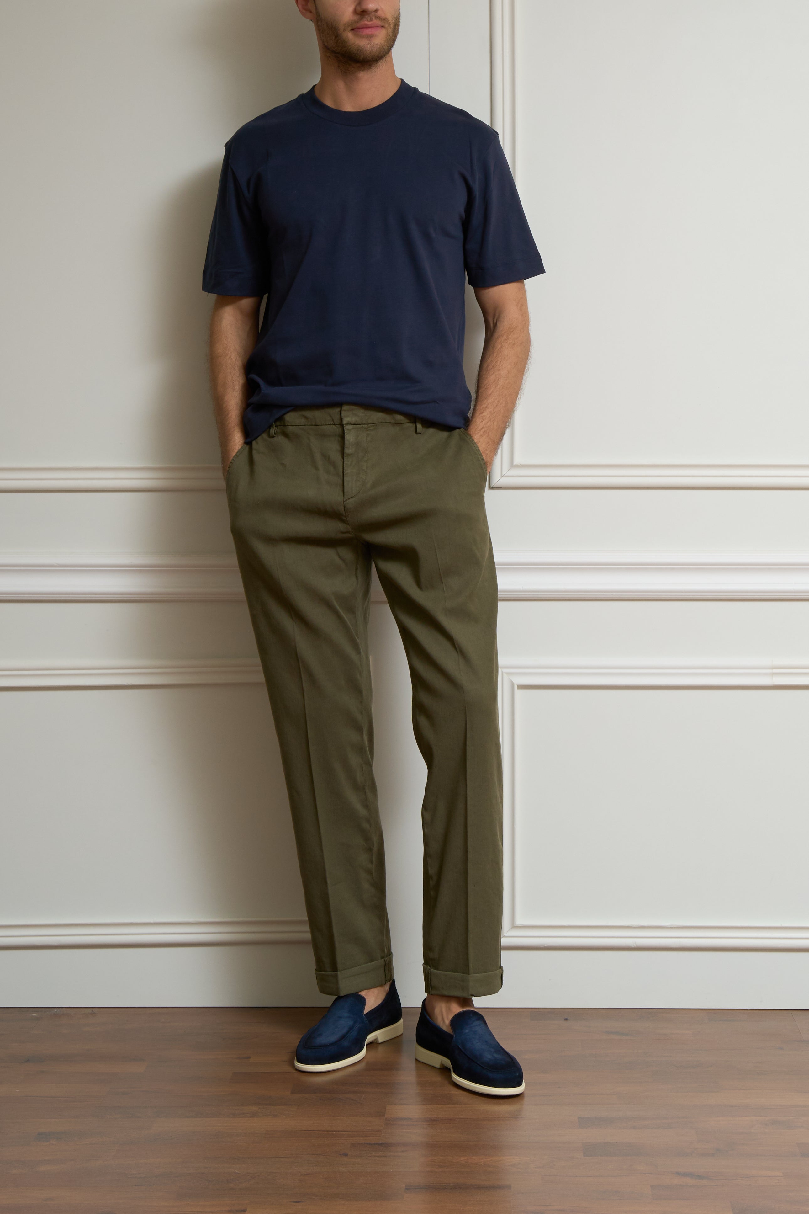Leinenhose in olive