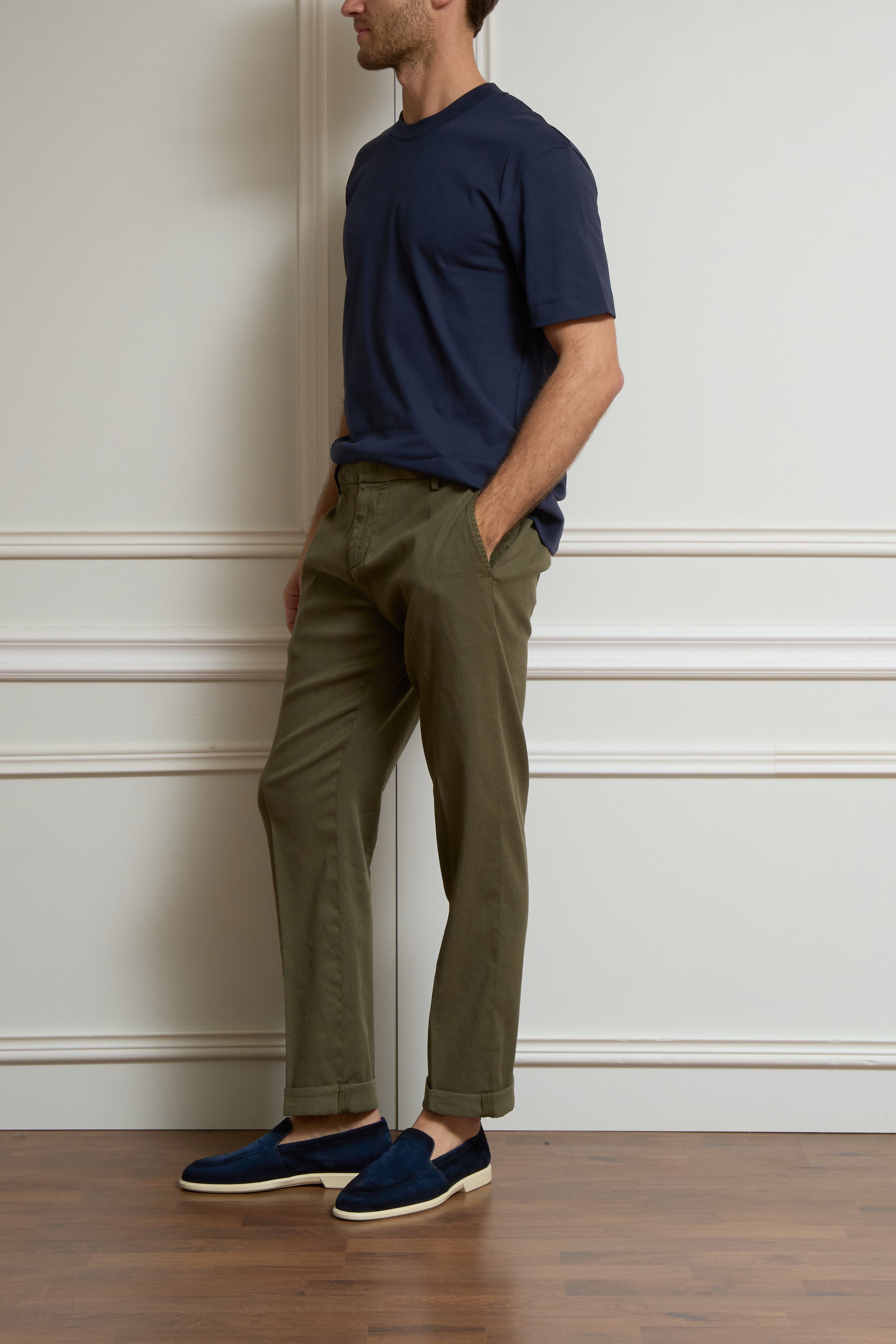 Leinenhose in olive