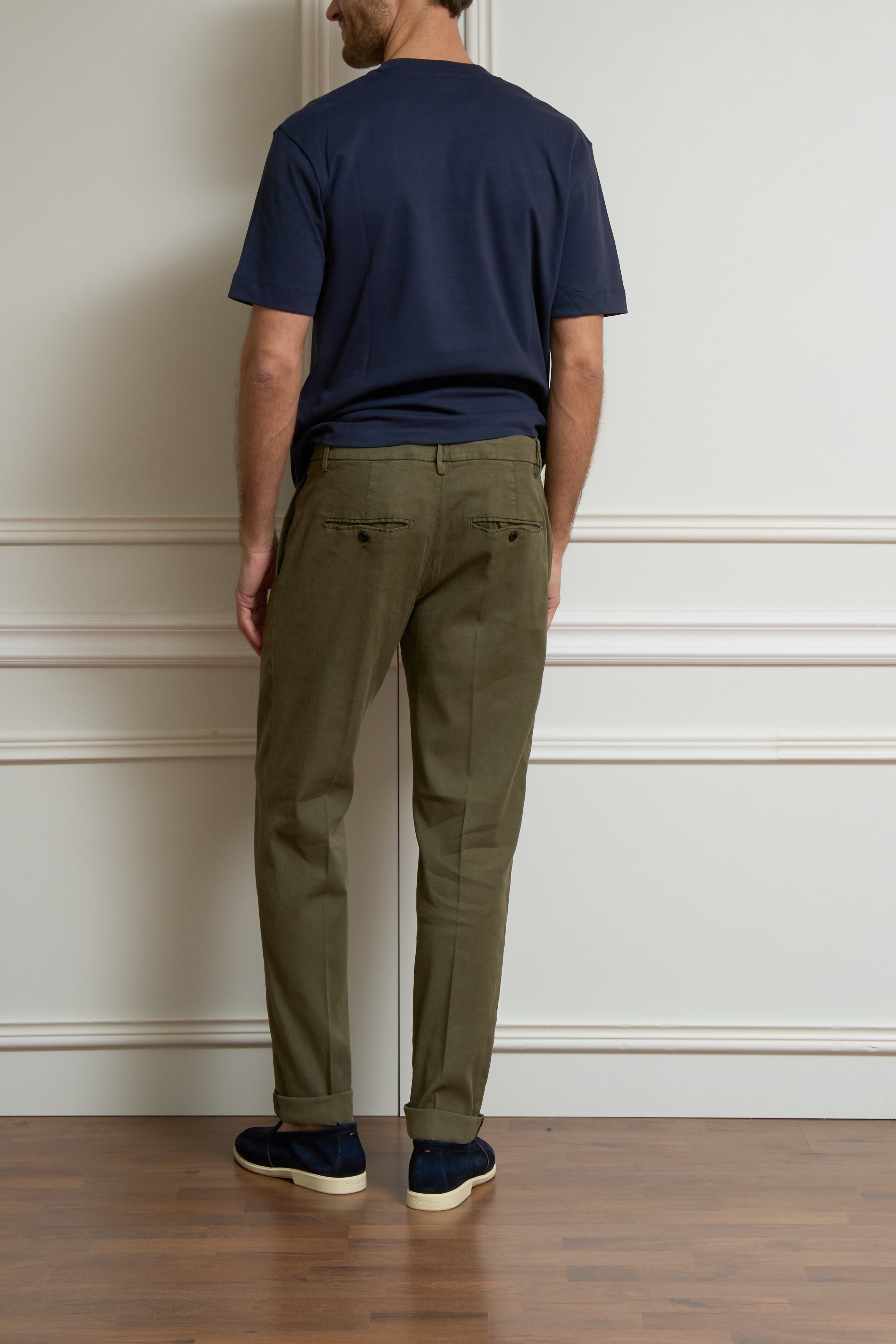 Leinenhose in olive