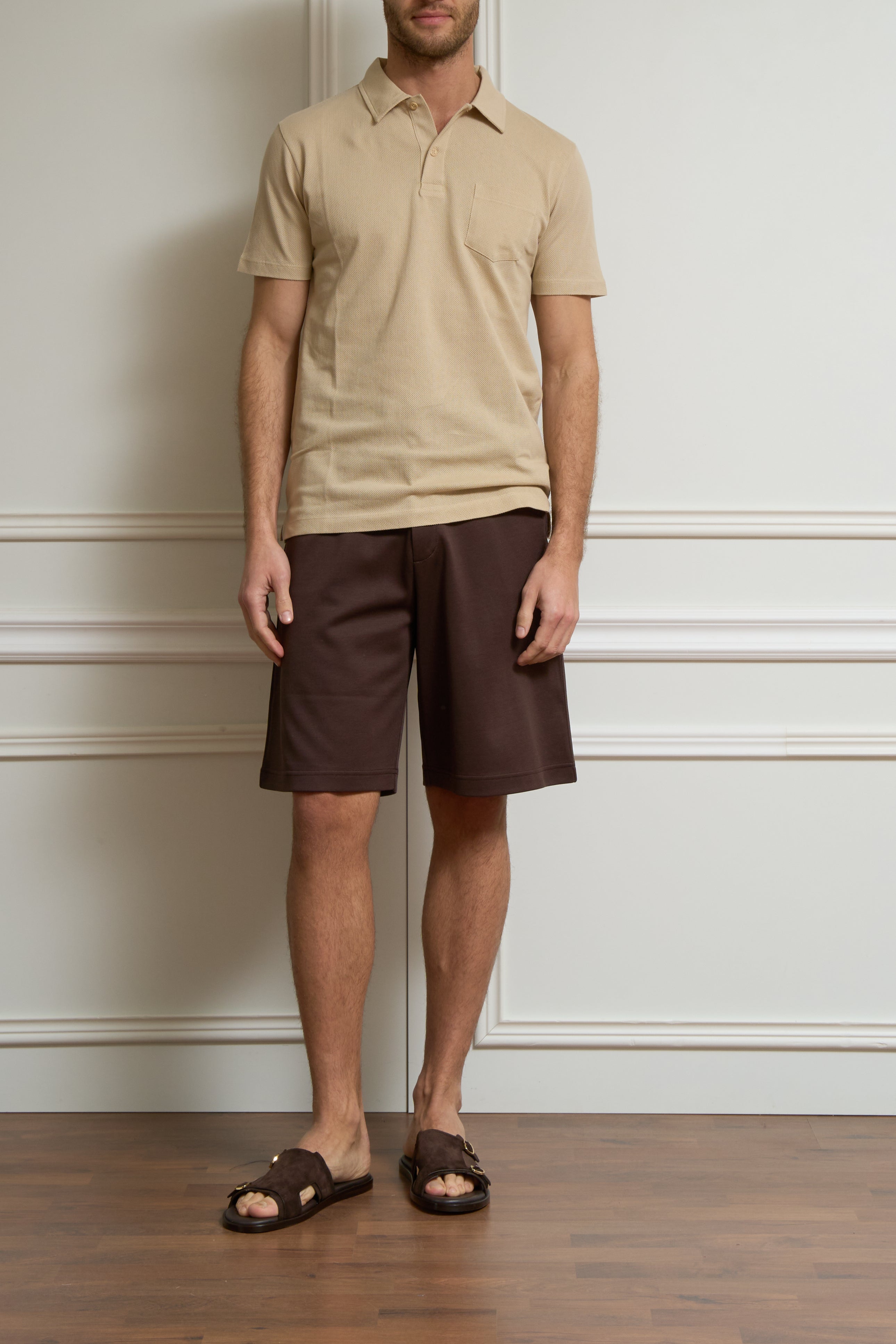 Loose-fitting T-shirt in beige