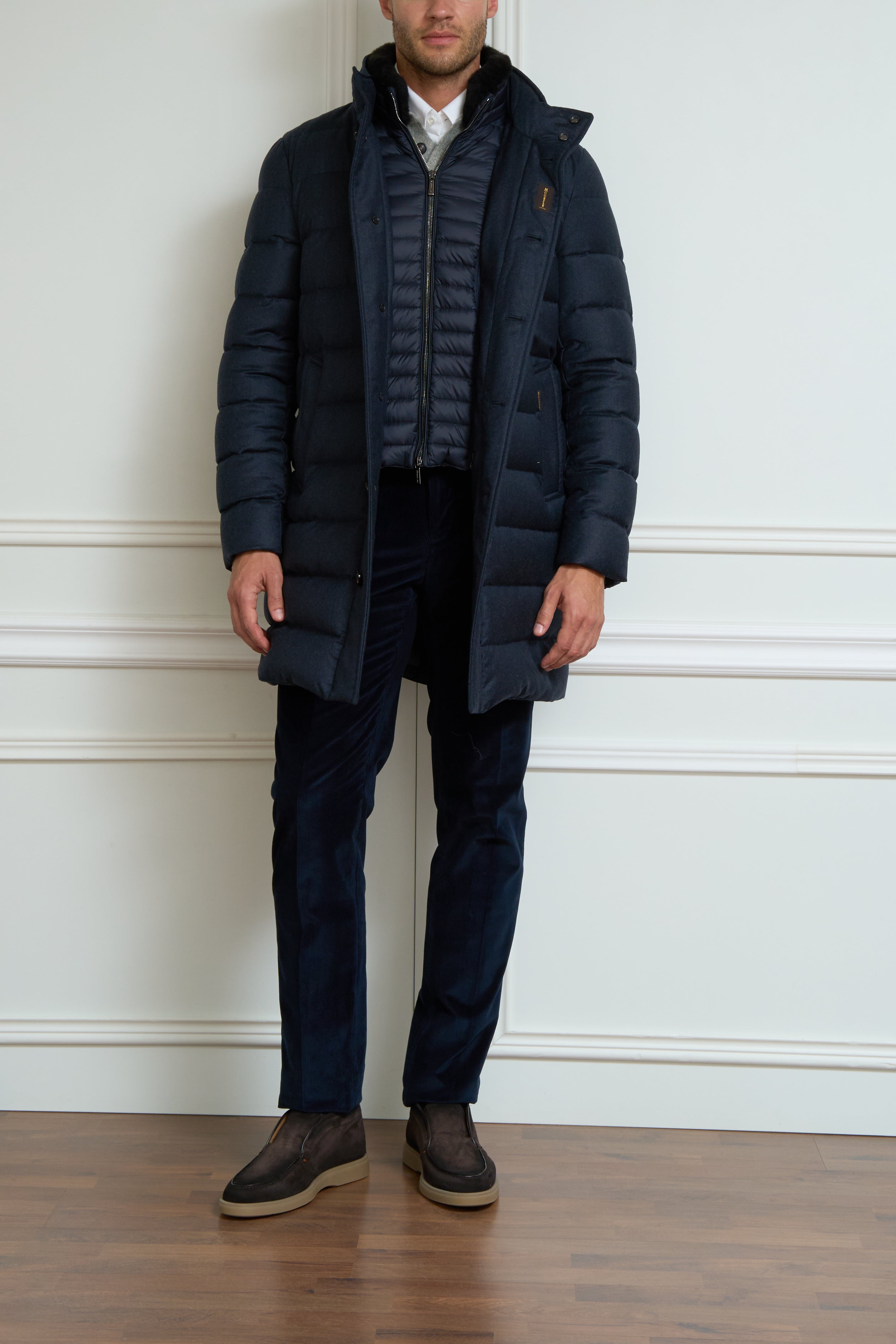 Coat in blue