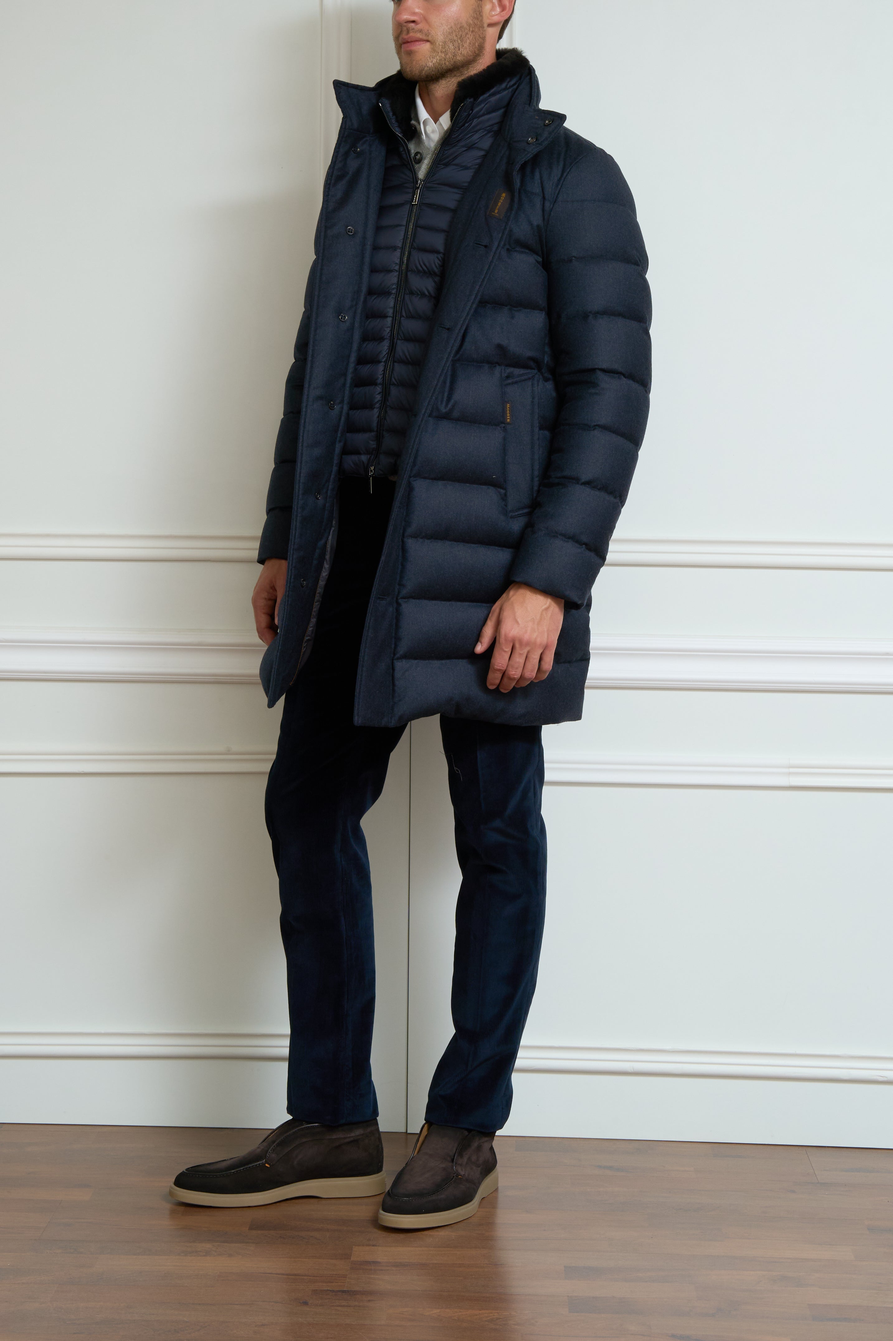 Coat in blue