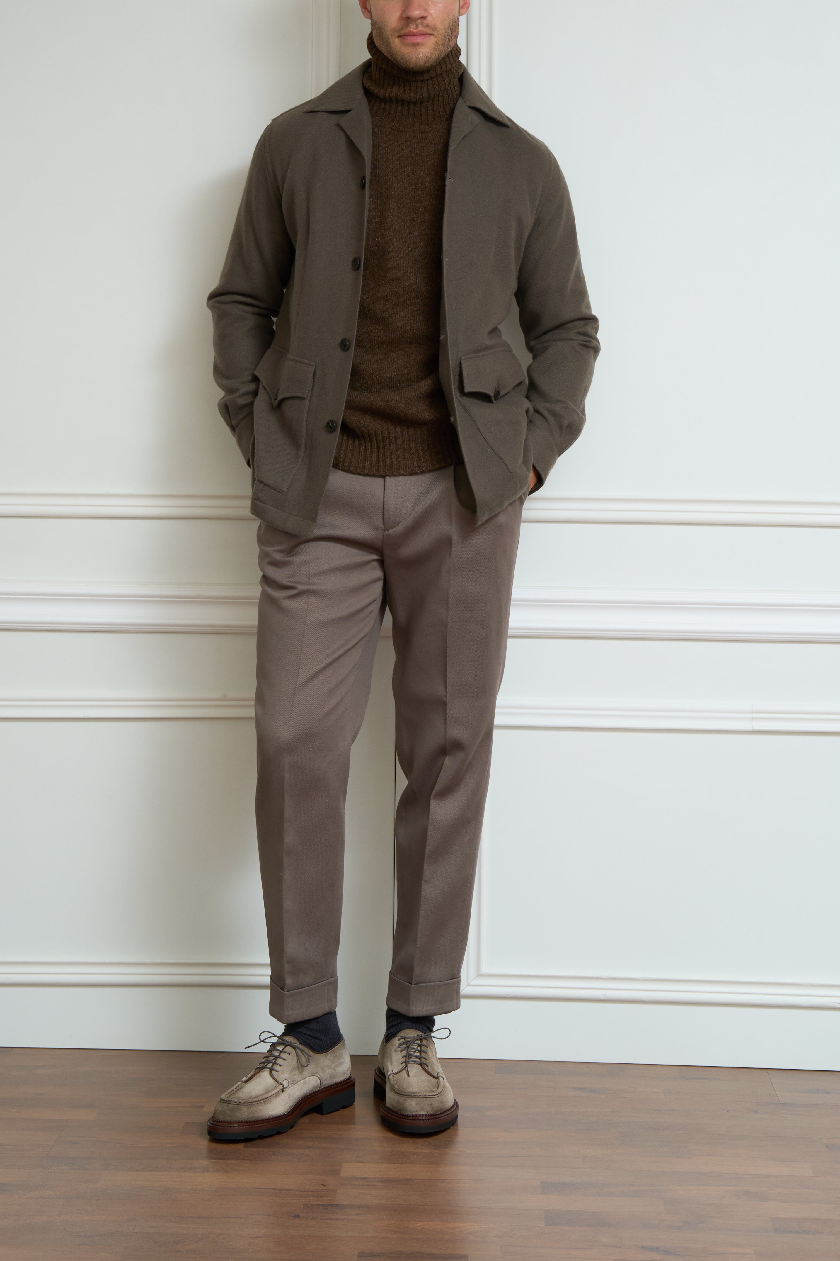 Overshirt in khaki