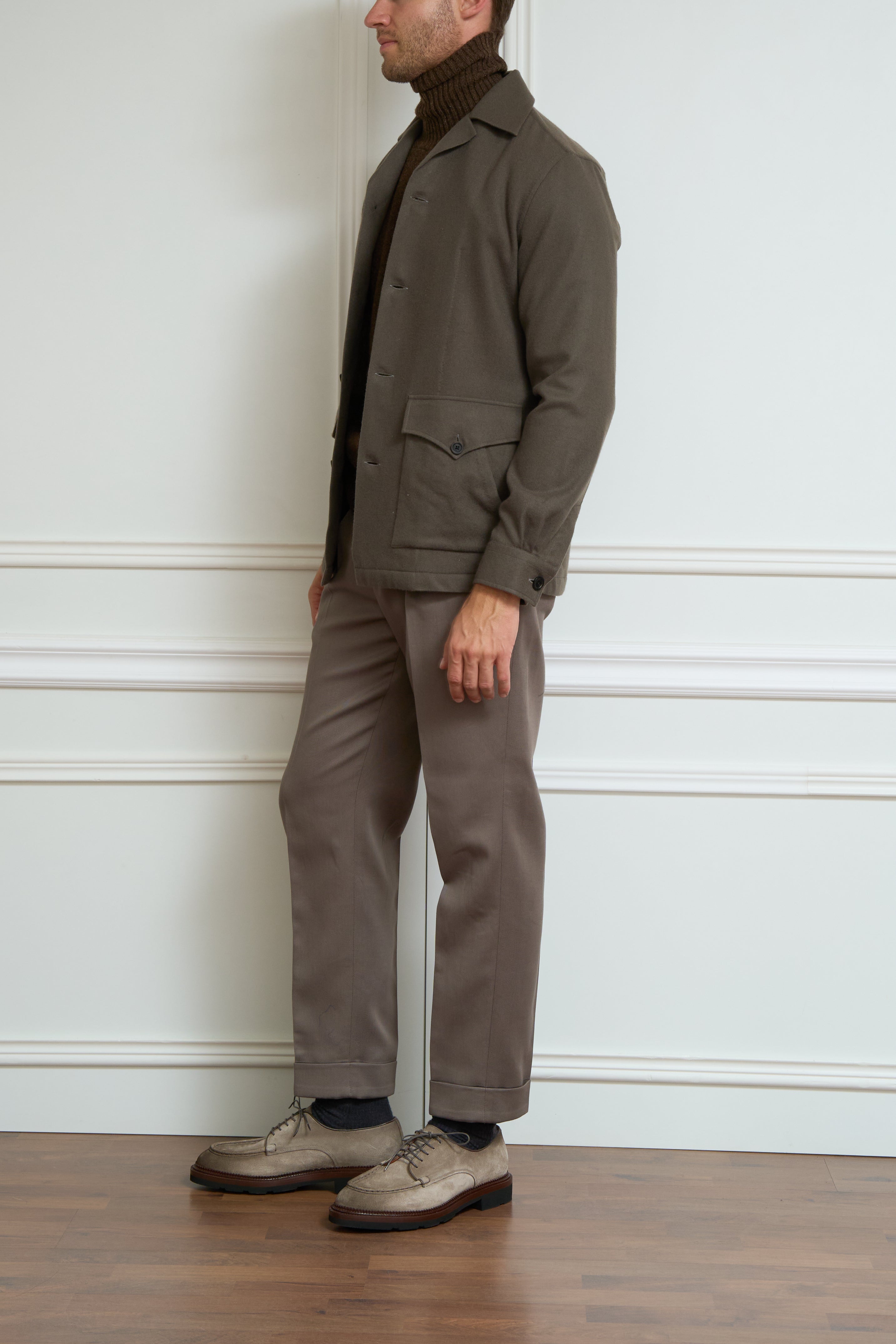 Overshirt in khaki