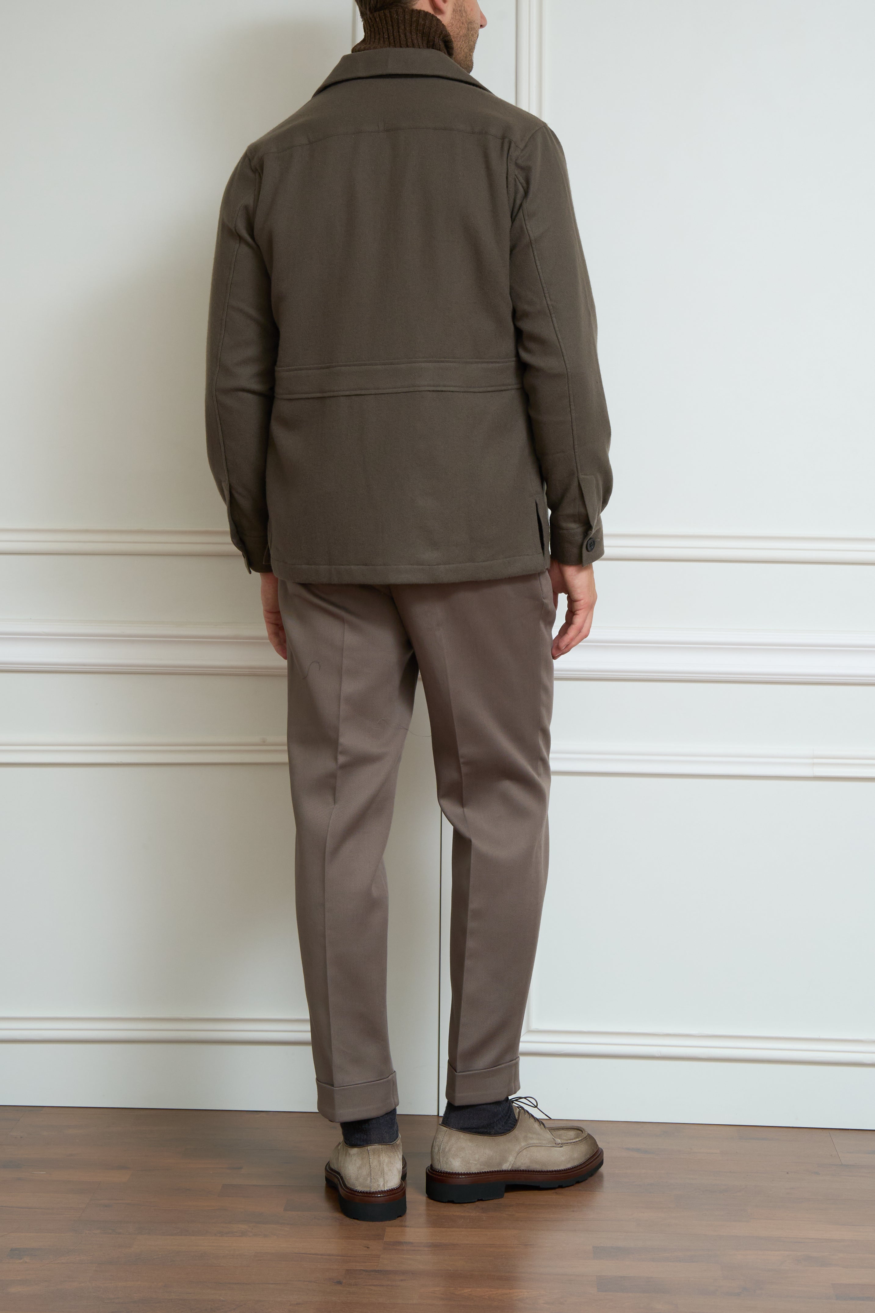 Overshirt in khaki