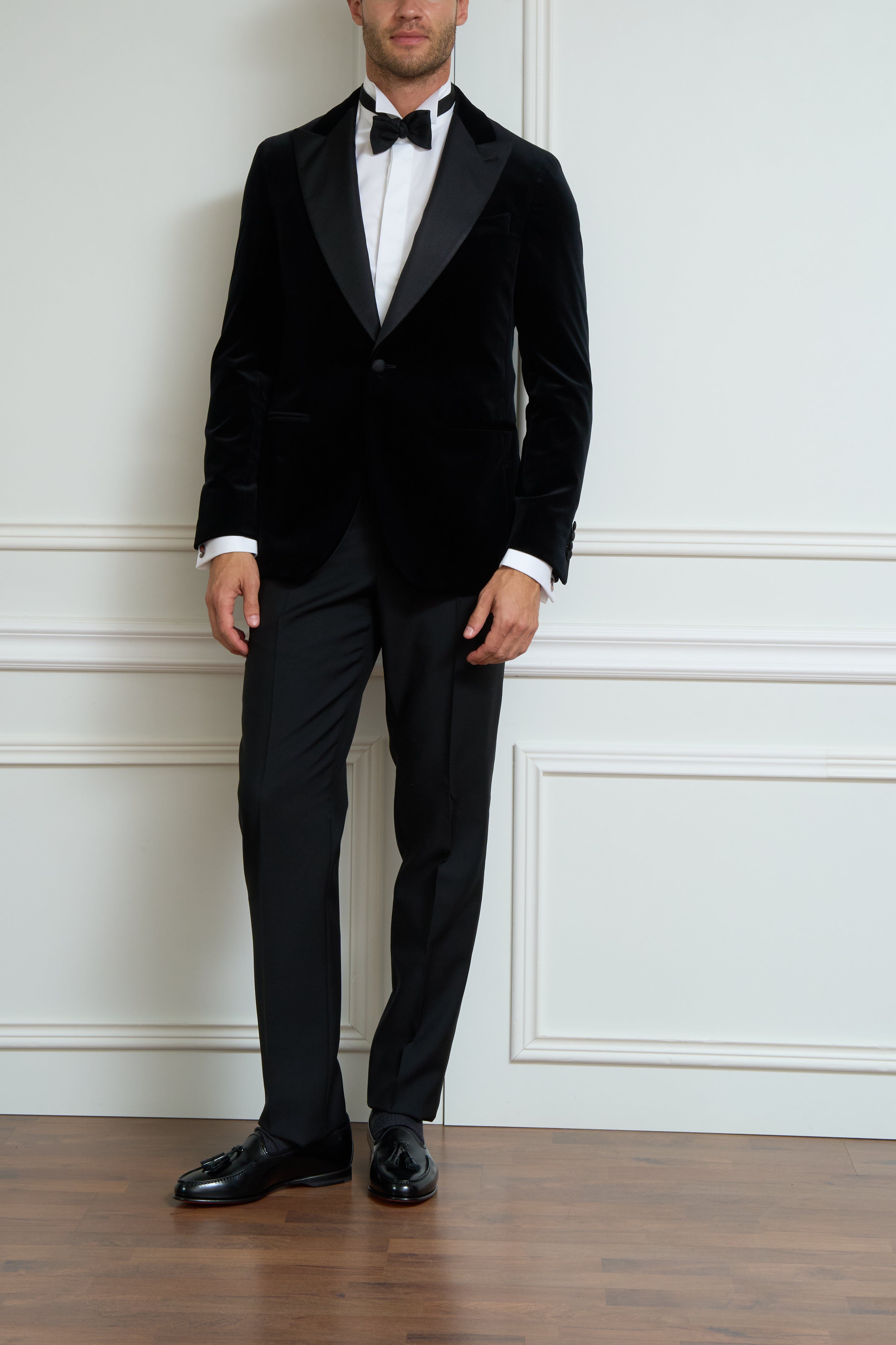 Velvet jacket in black