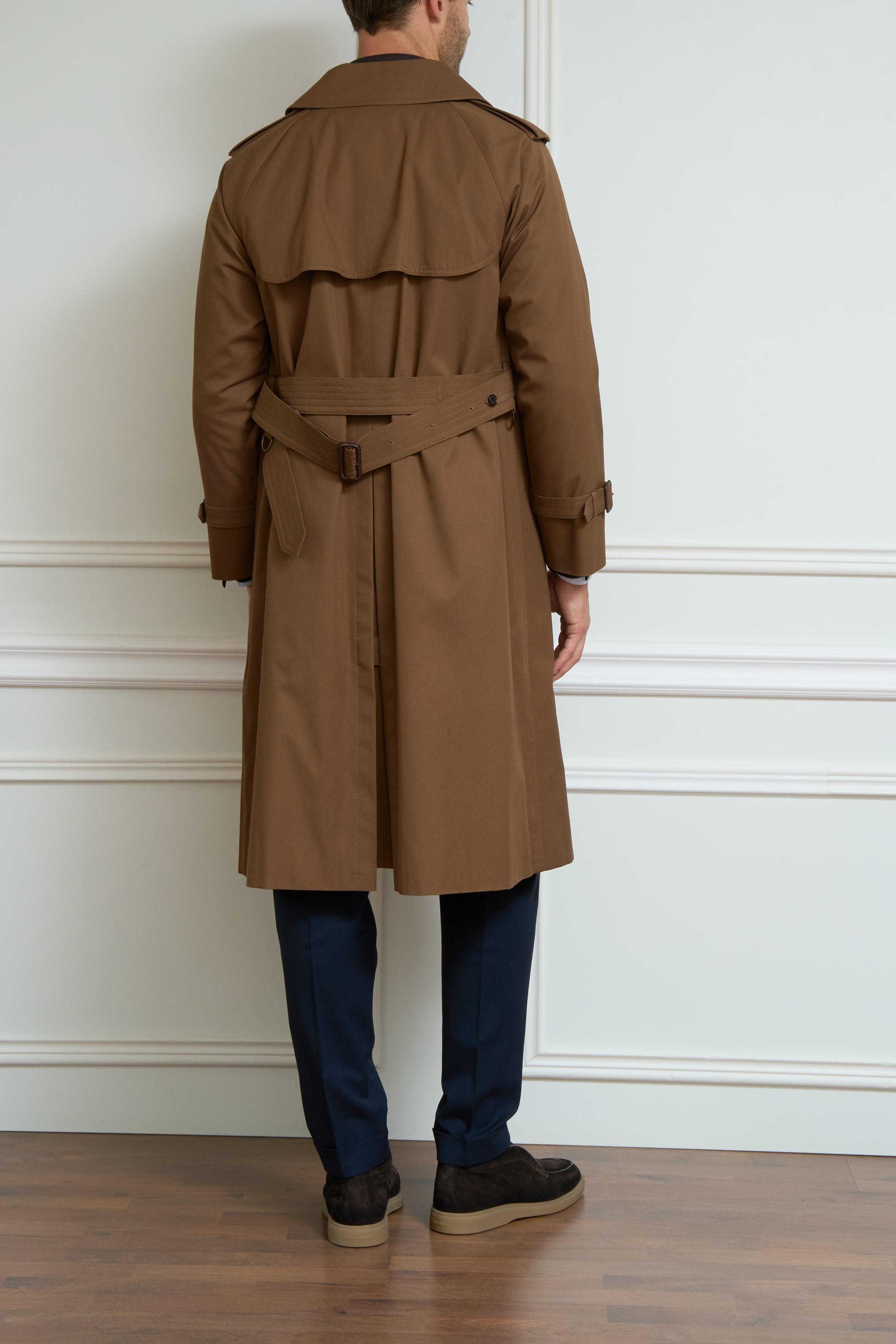 Cognac trench coat