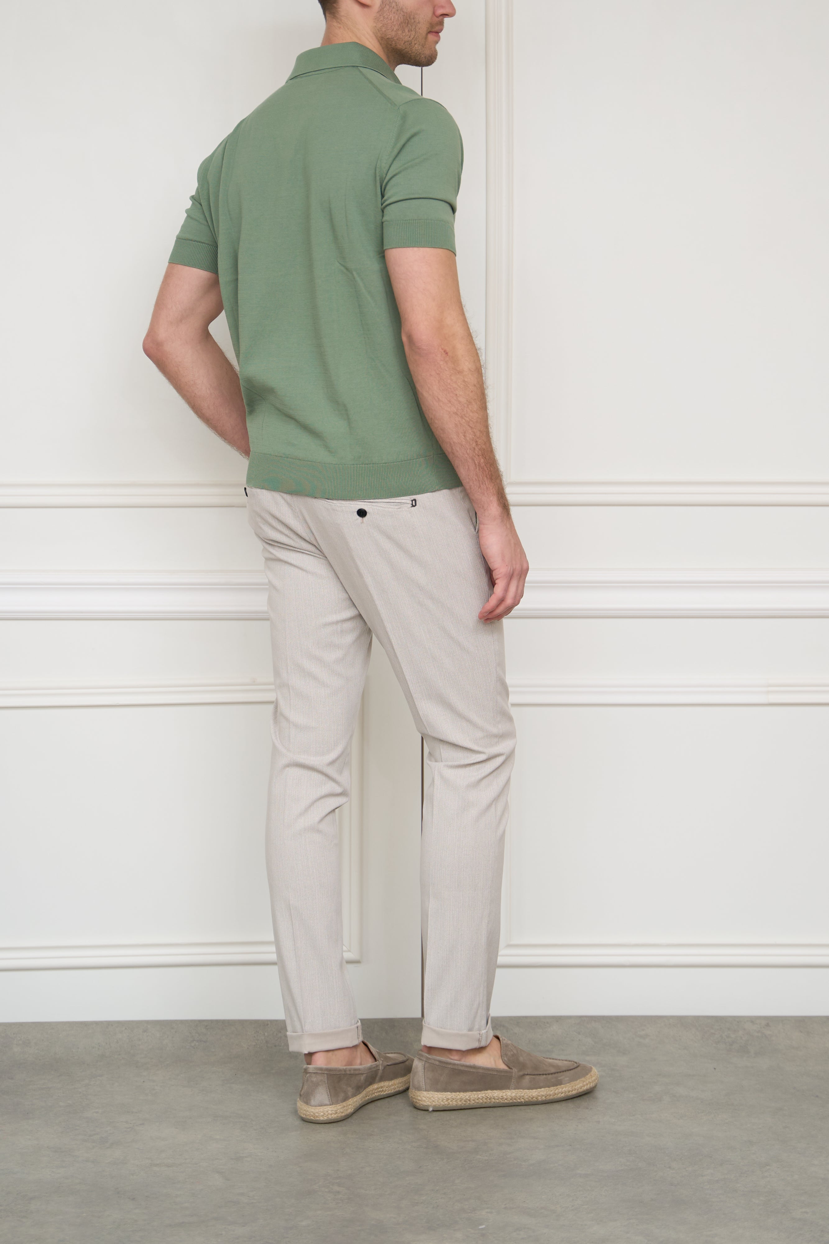 Polo shirt in sage