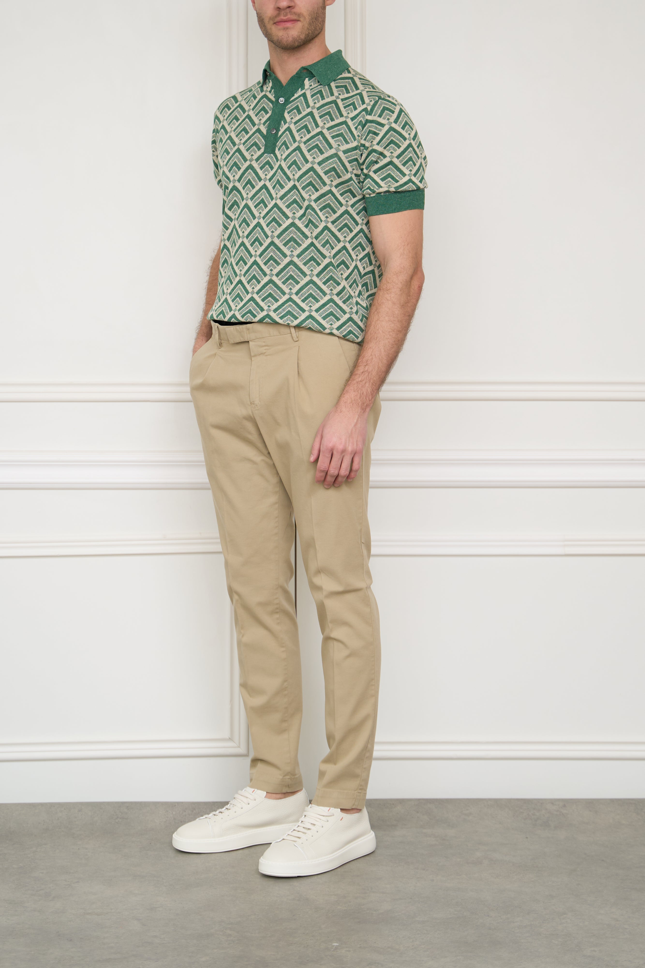 Chinos in beige