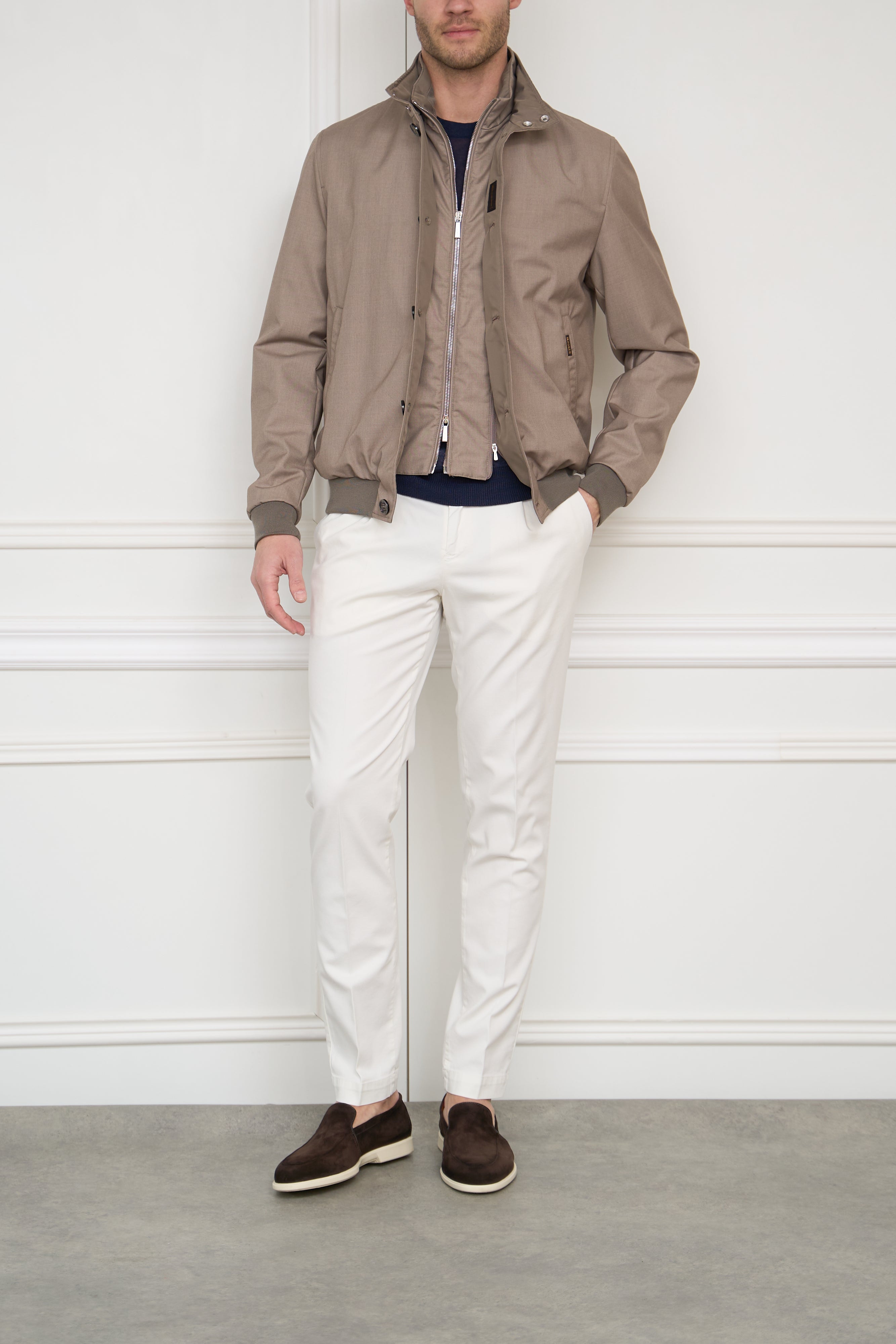 Blouson in taupe