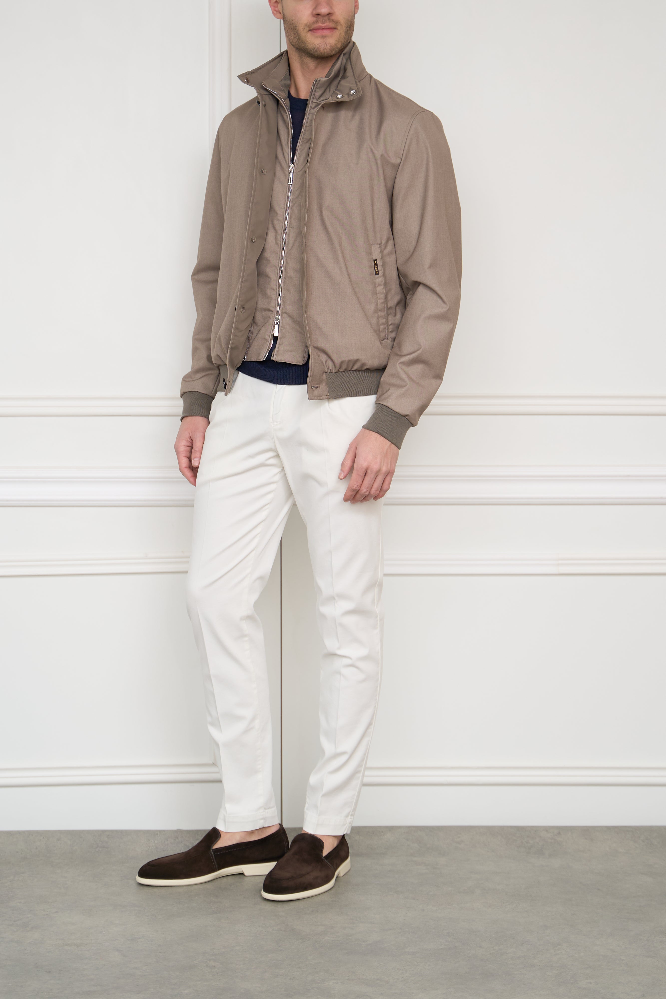 Blouson in taupe