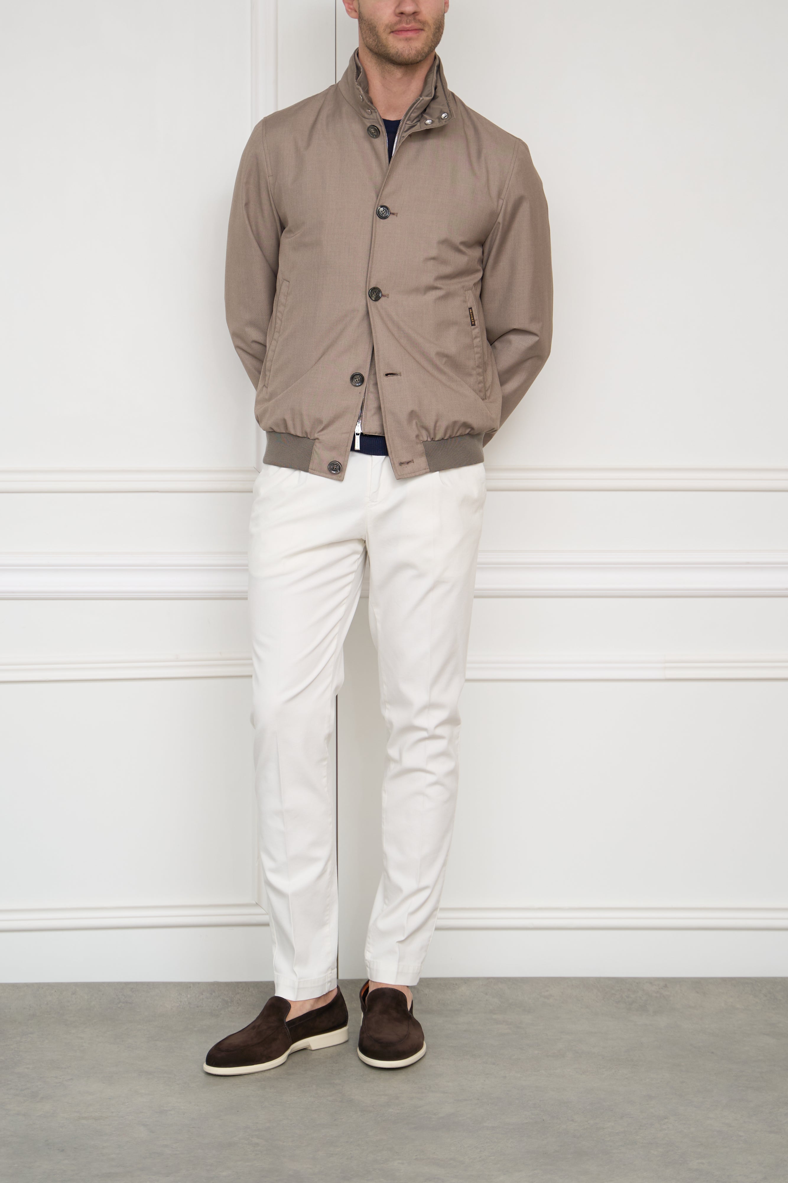 Blouson in taupe