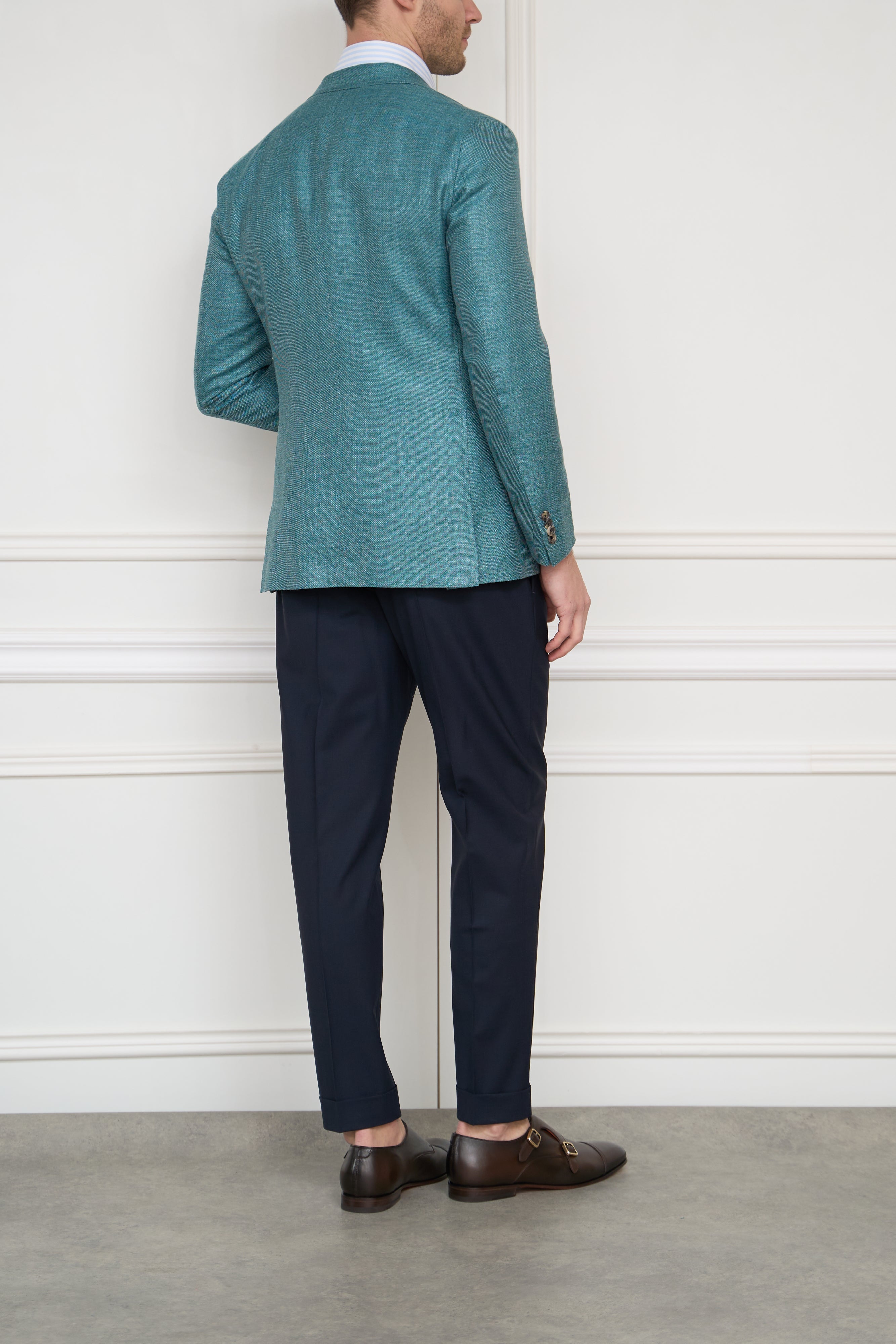 Jacket in petrol