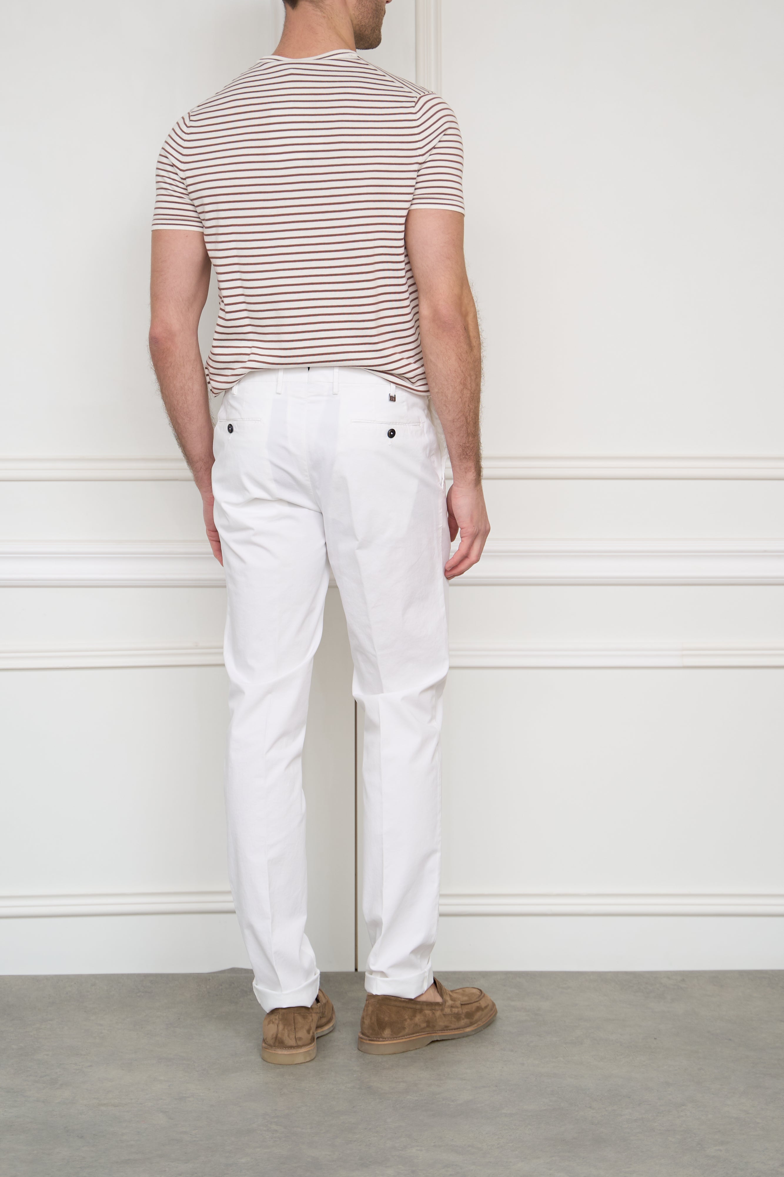 Chinos in white
