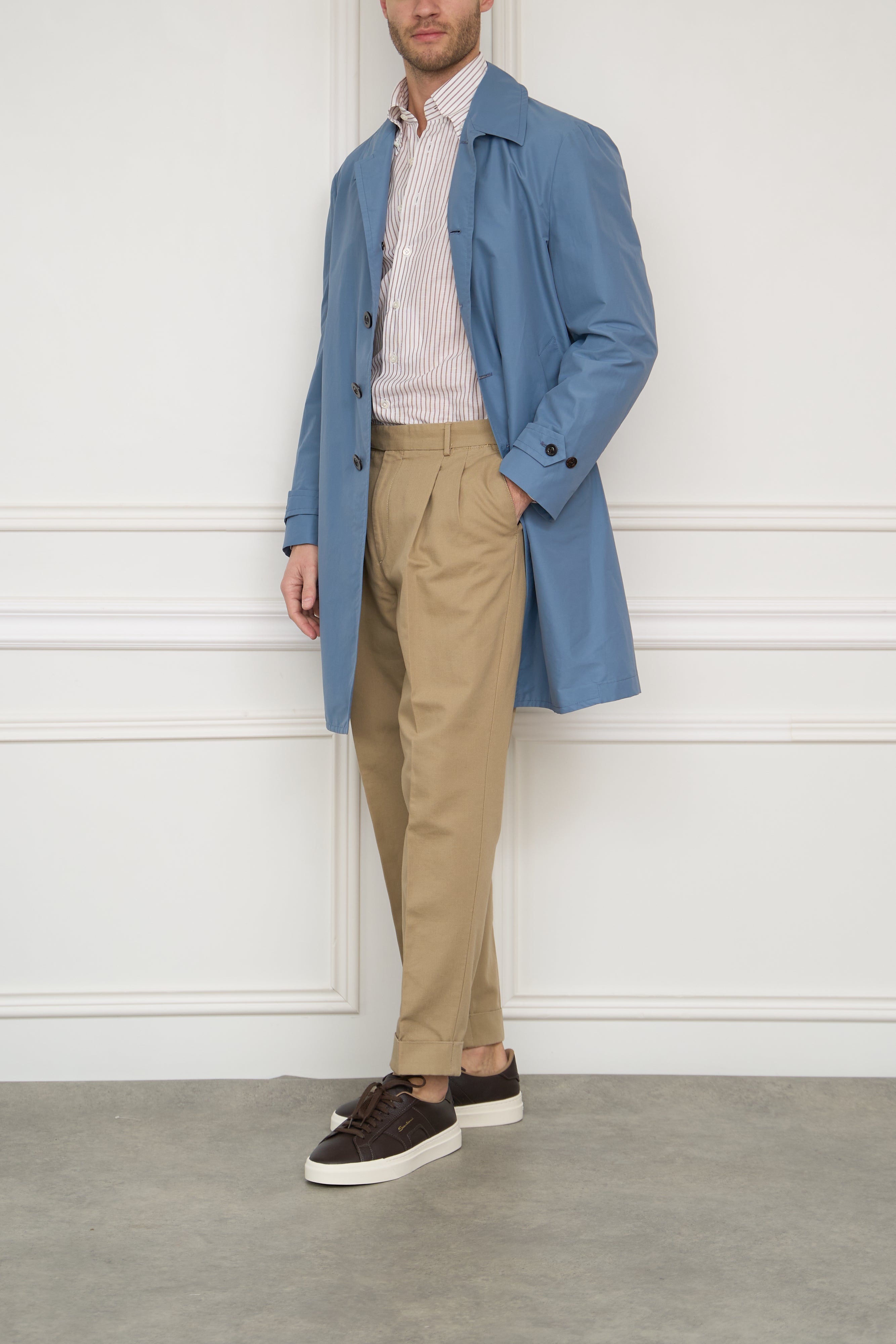 Coat in blue