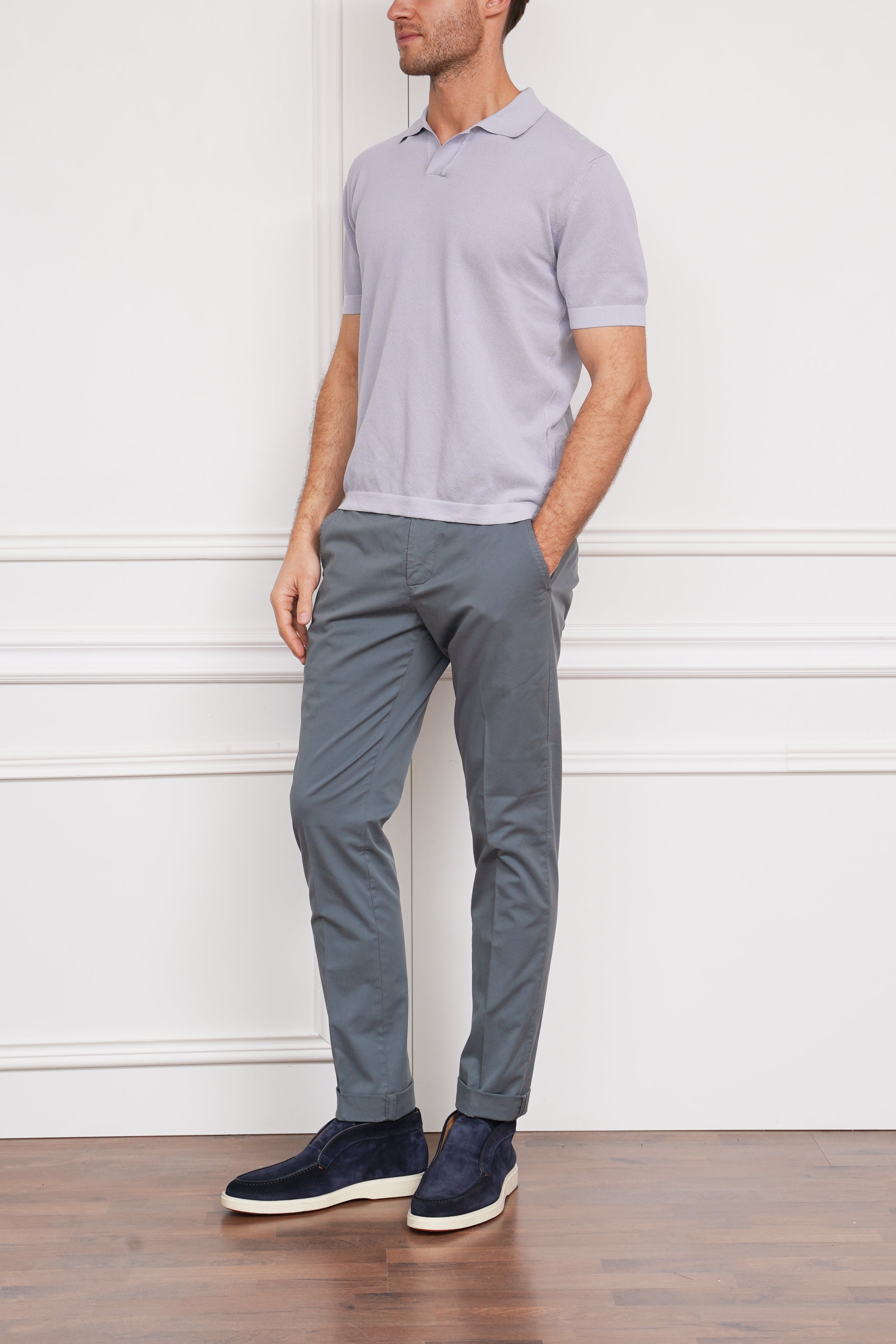 Poloshirt in flieder