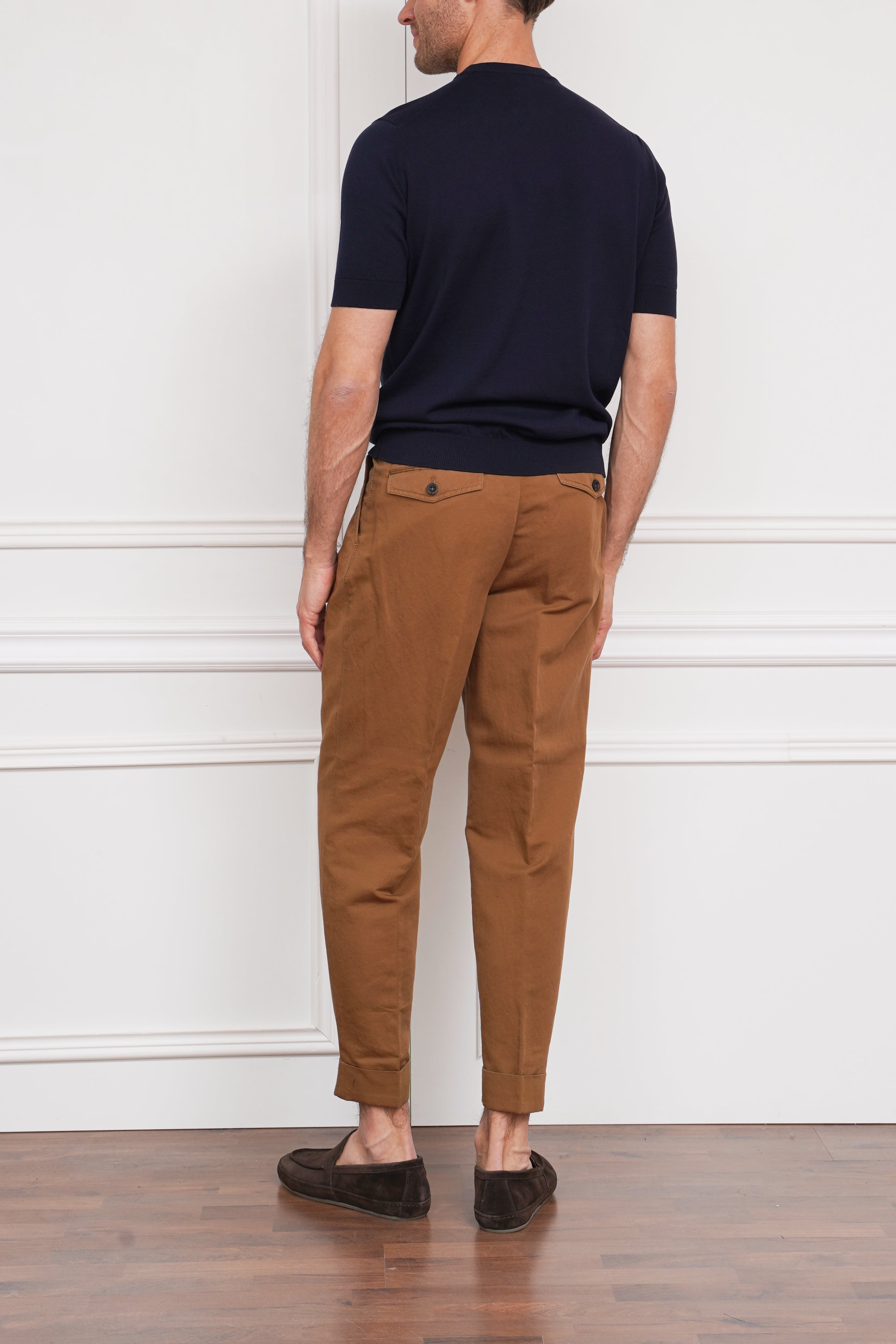 Kurzarmpullover in marine