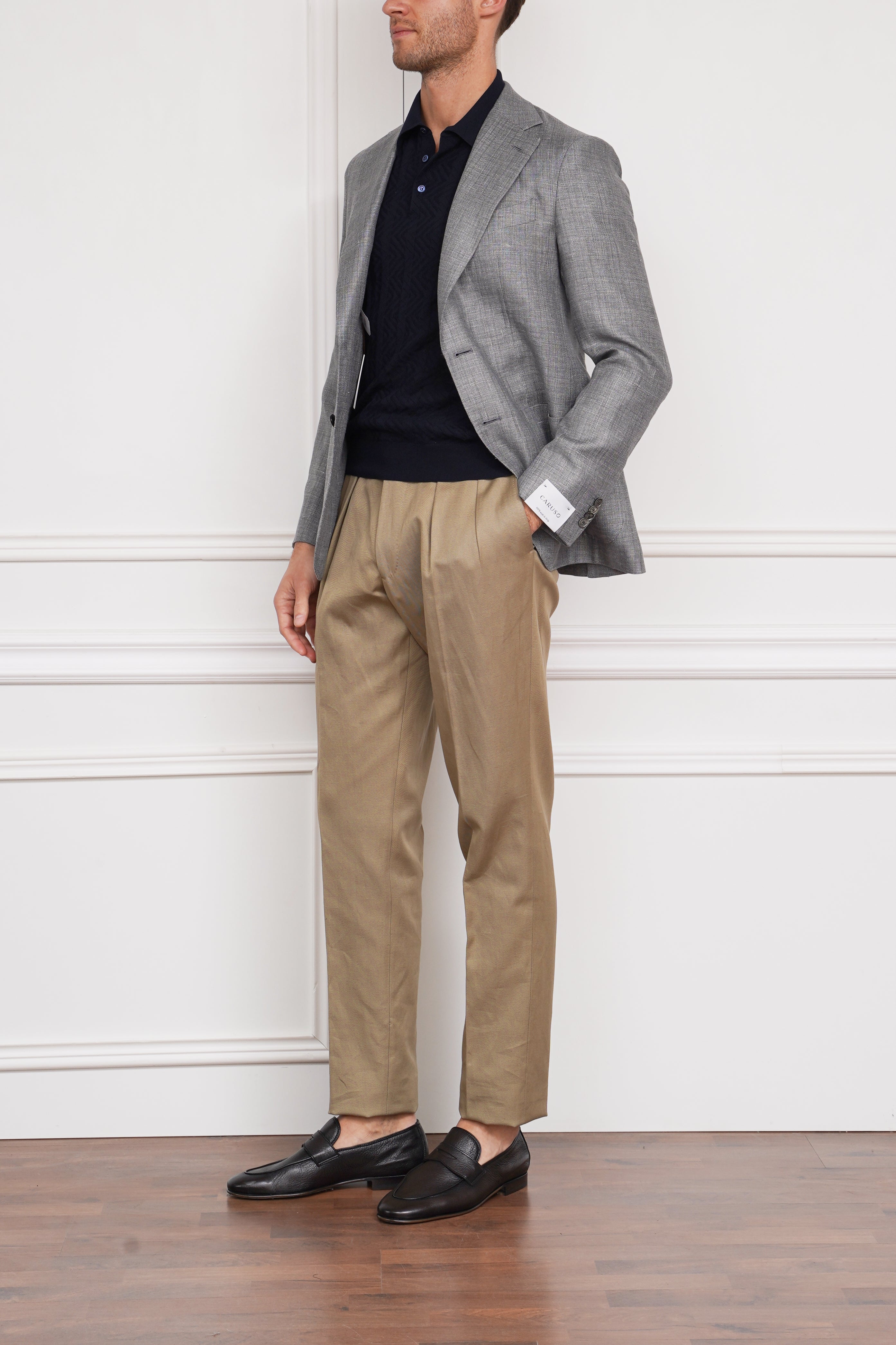 Strukturiertes Sakko in grau