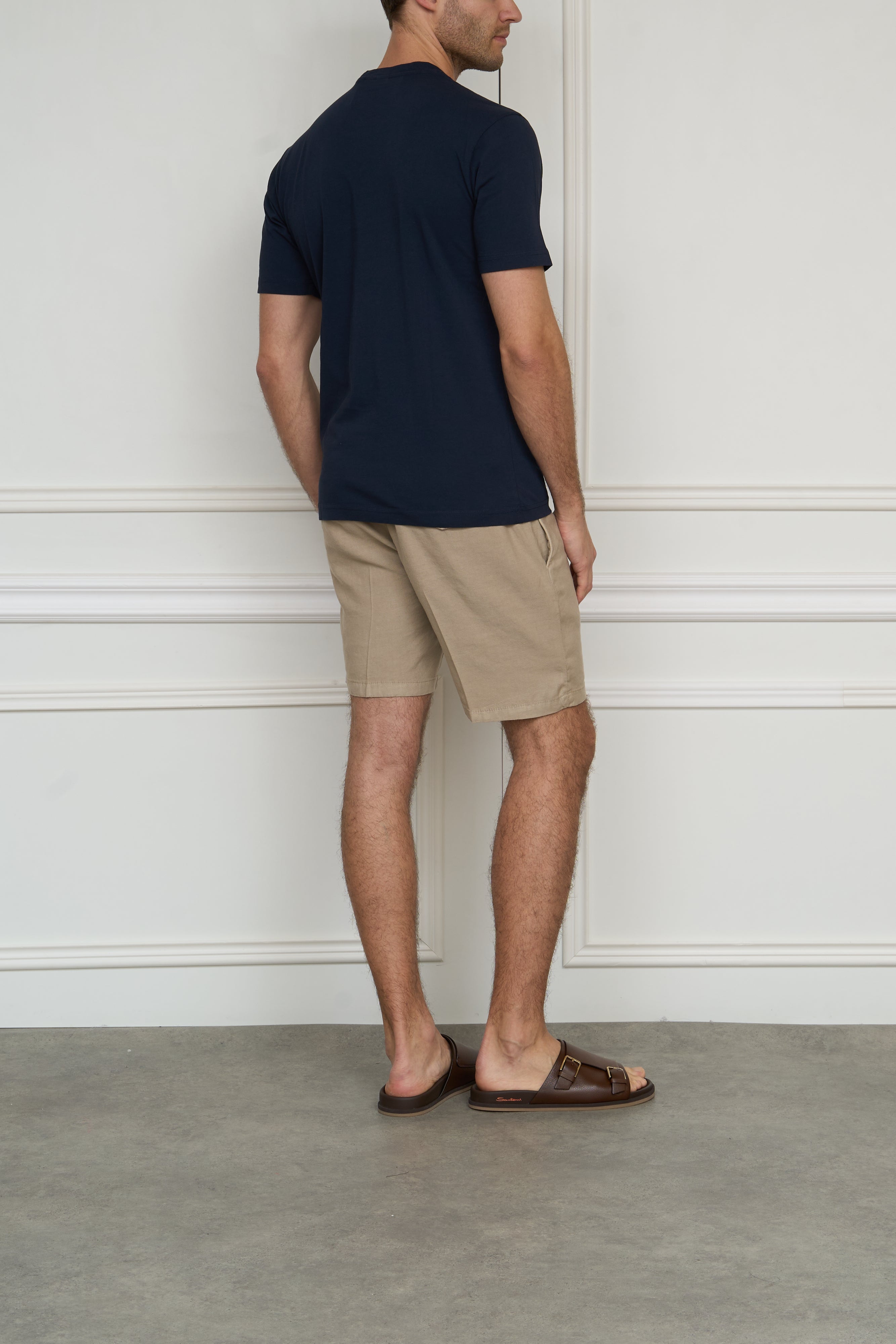 T-shirt with breast pocket in blue