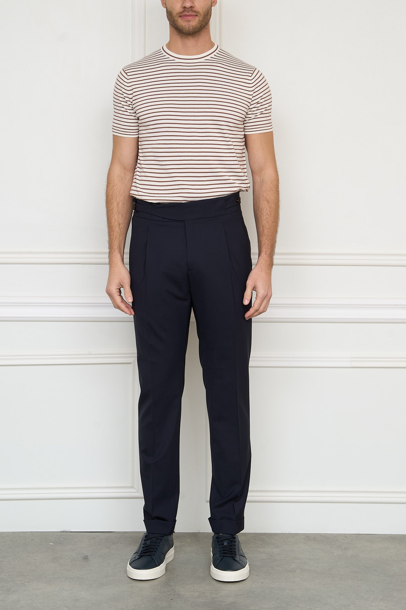 Fine wool trousers 'Gurka' in blue