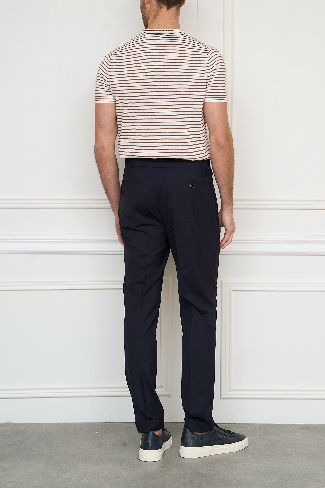 Fine wool trousers 'Gurka' in blue