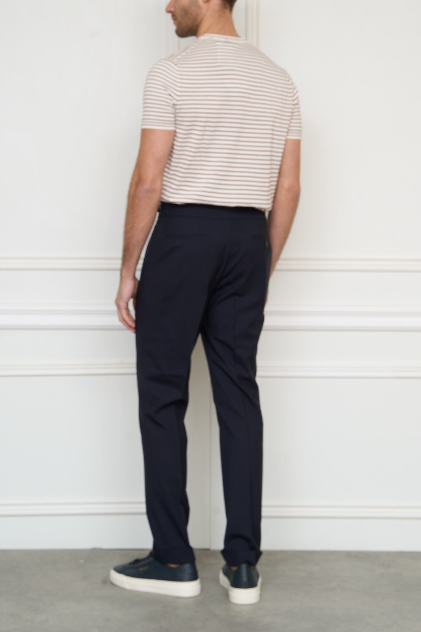 Fine wool trousers 'Gurka' in blue