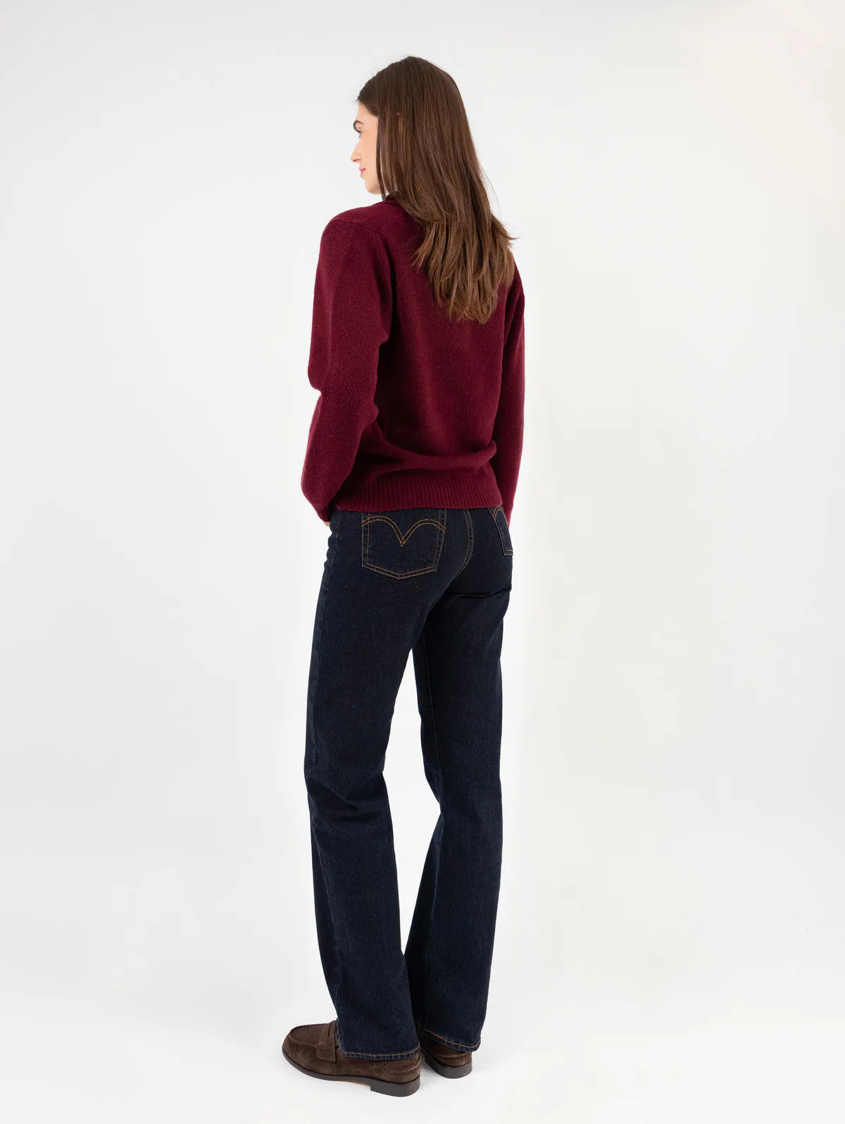 'Lotta' Polo in bordeaux