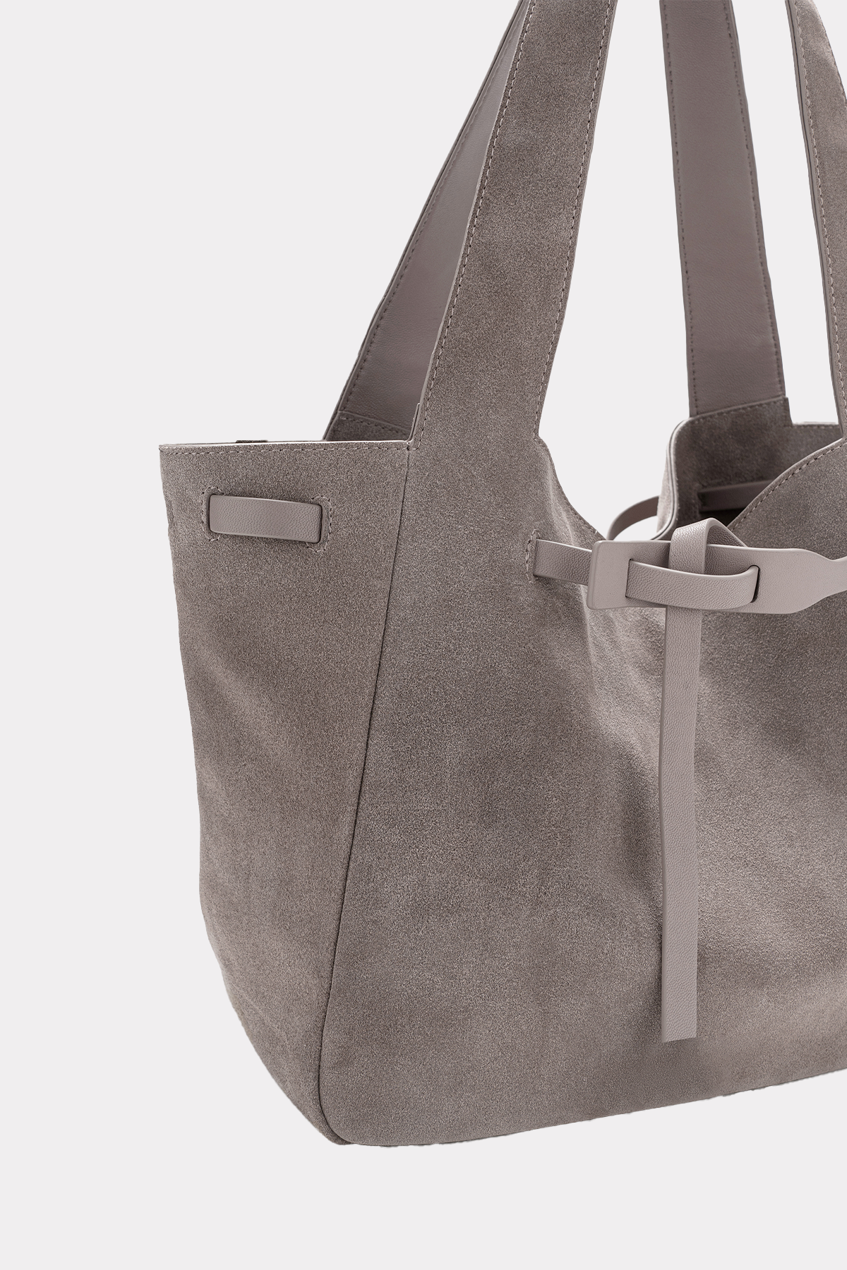 Wildledertasche in beige