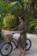 olive blouse
