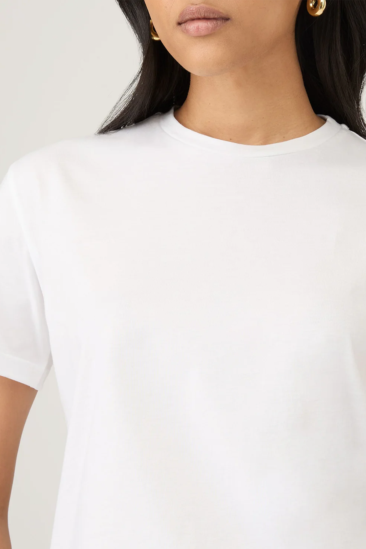 Boyfriend T‑Shirt in weiß