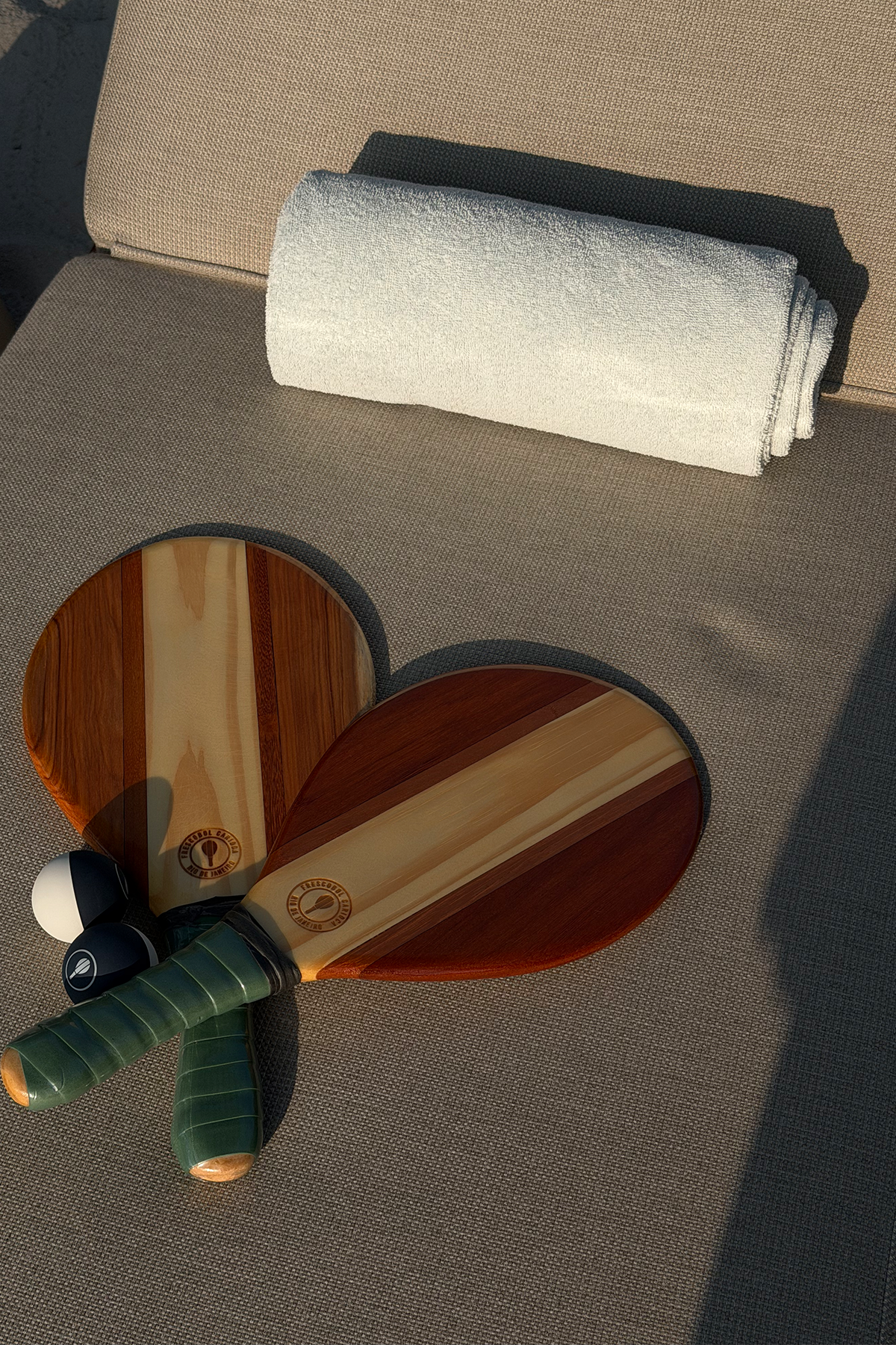 Strandtennis-Set in grün