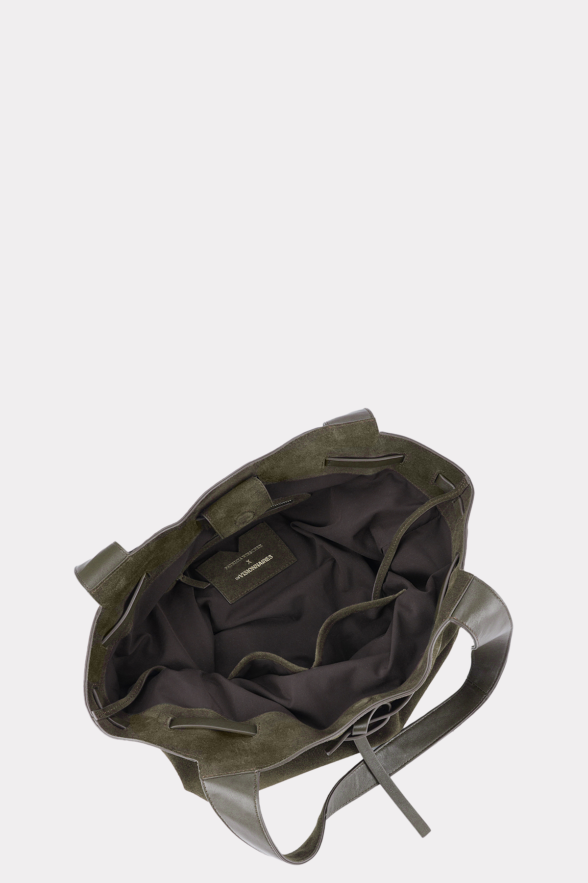 Wildledertasche in moosgrün