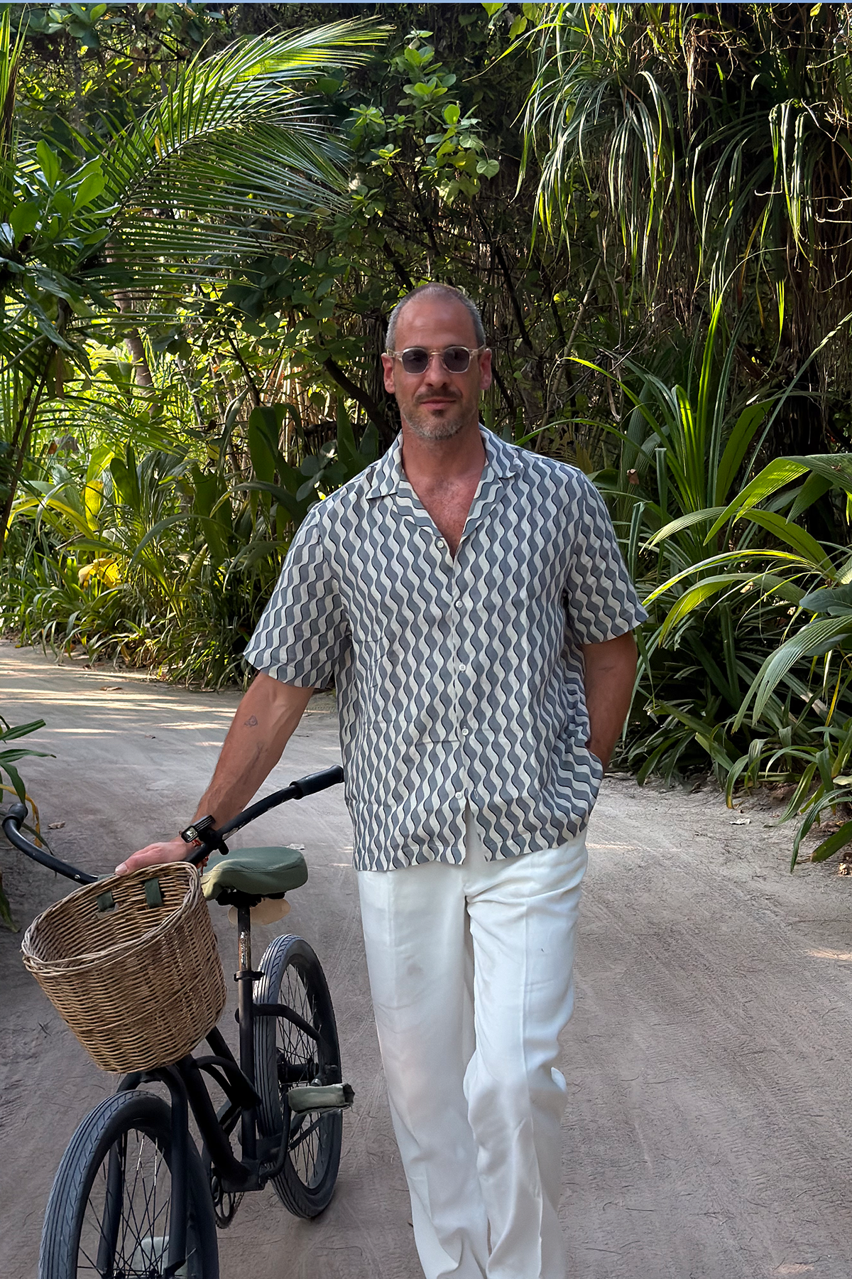 Leinenhemd 'Roberto' in blau