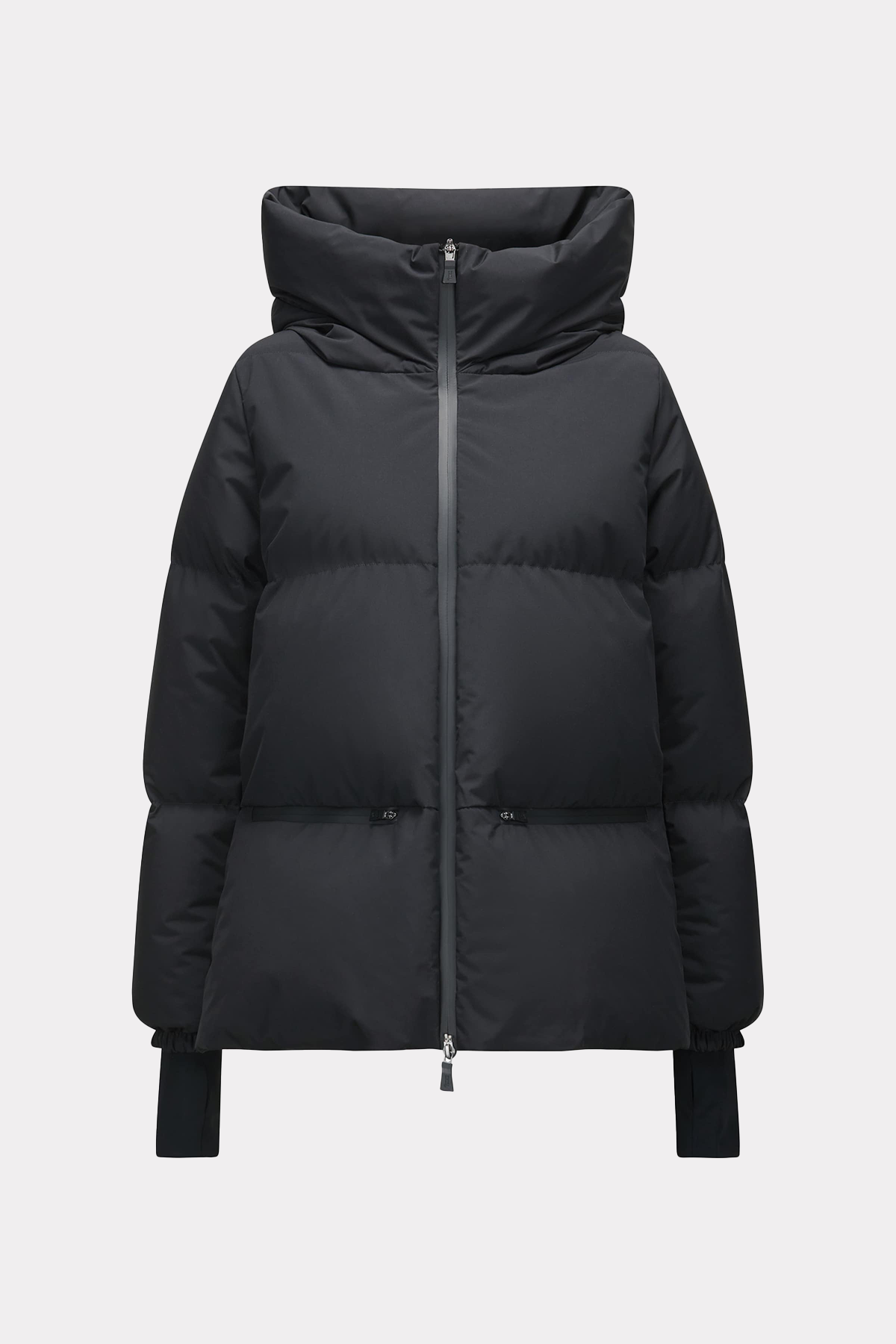 Short down jacket in blue/white