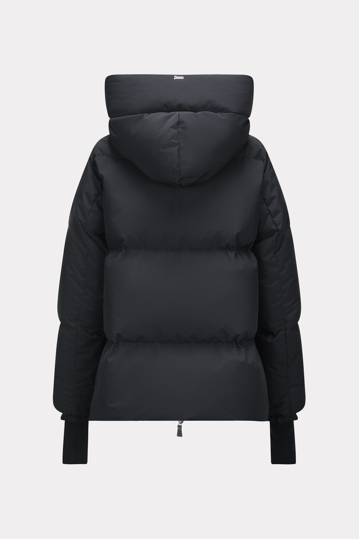 Short down jacket in blue/white