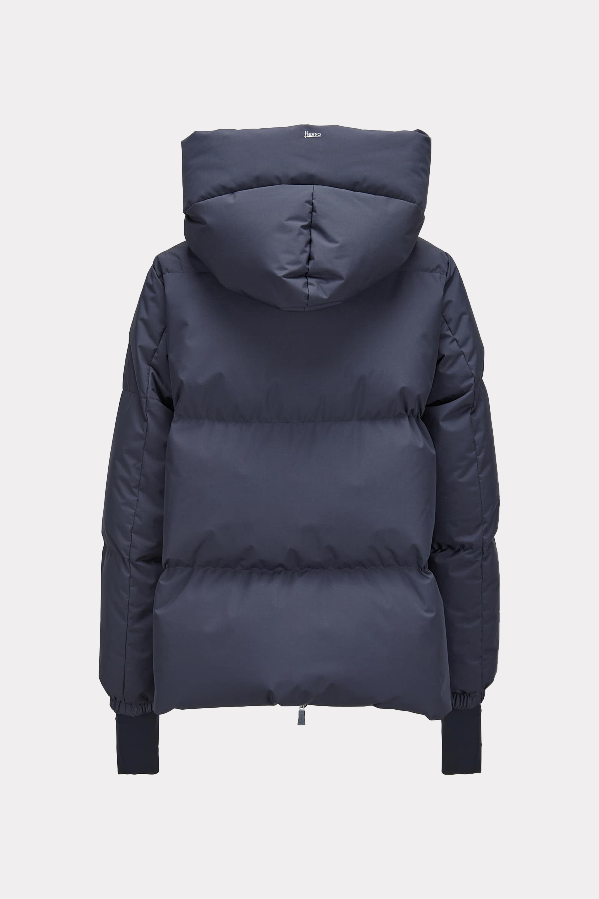 Short down jacket in blue/white