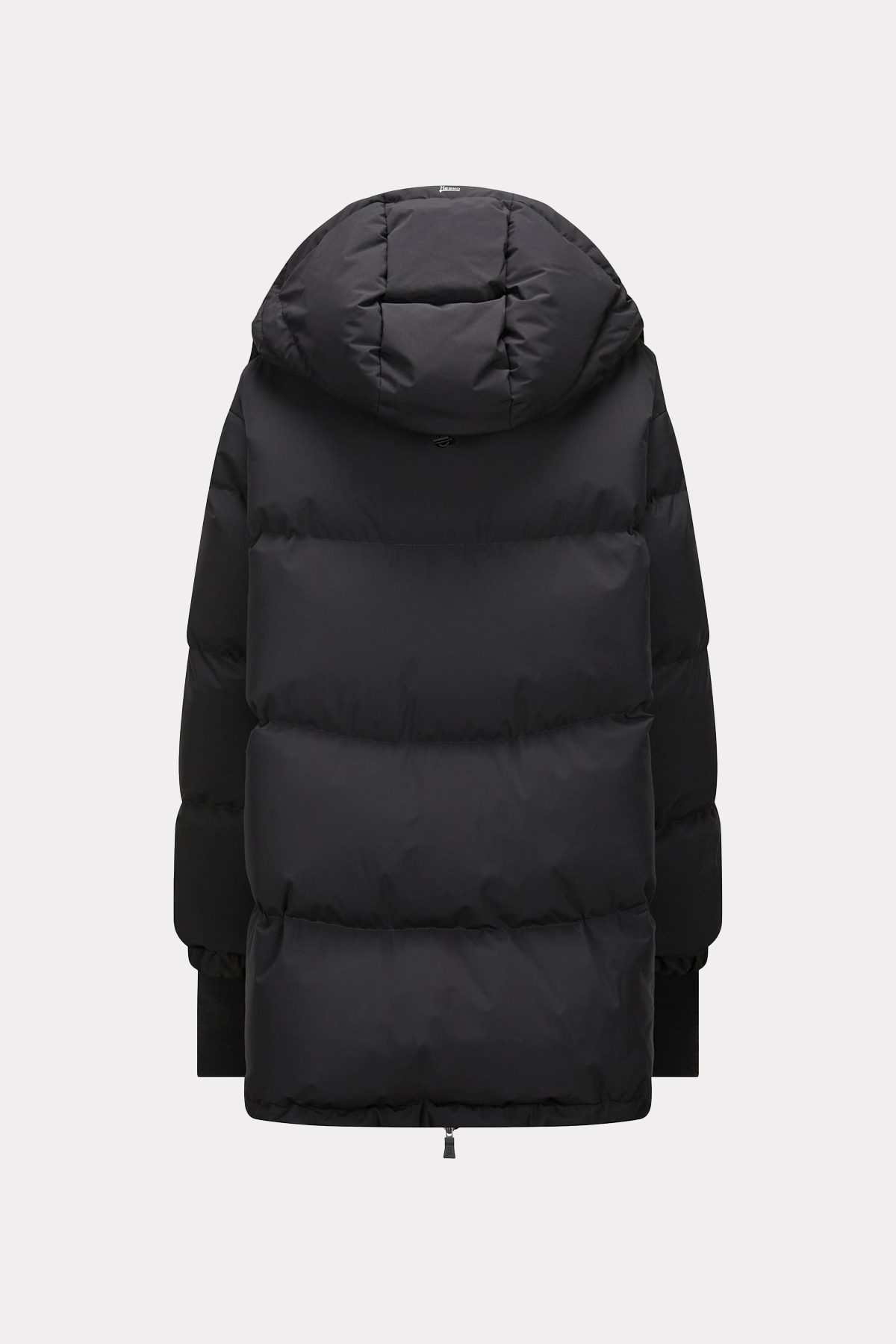 Short down jacket in blue/white