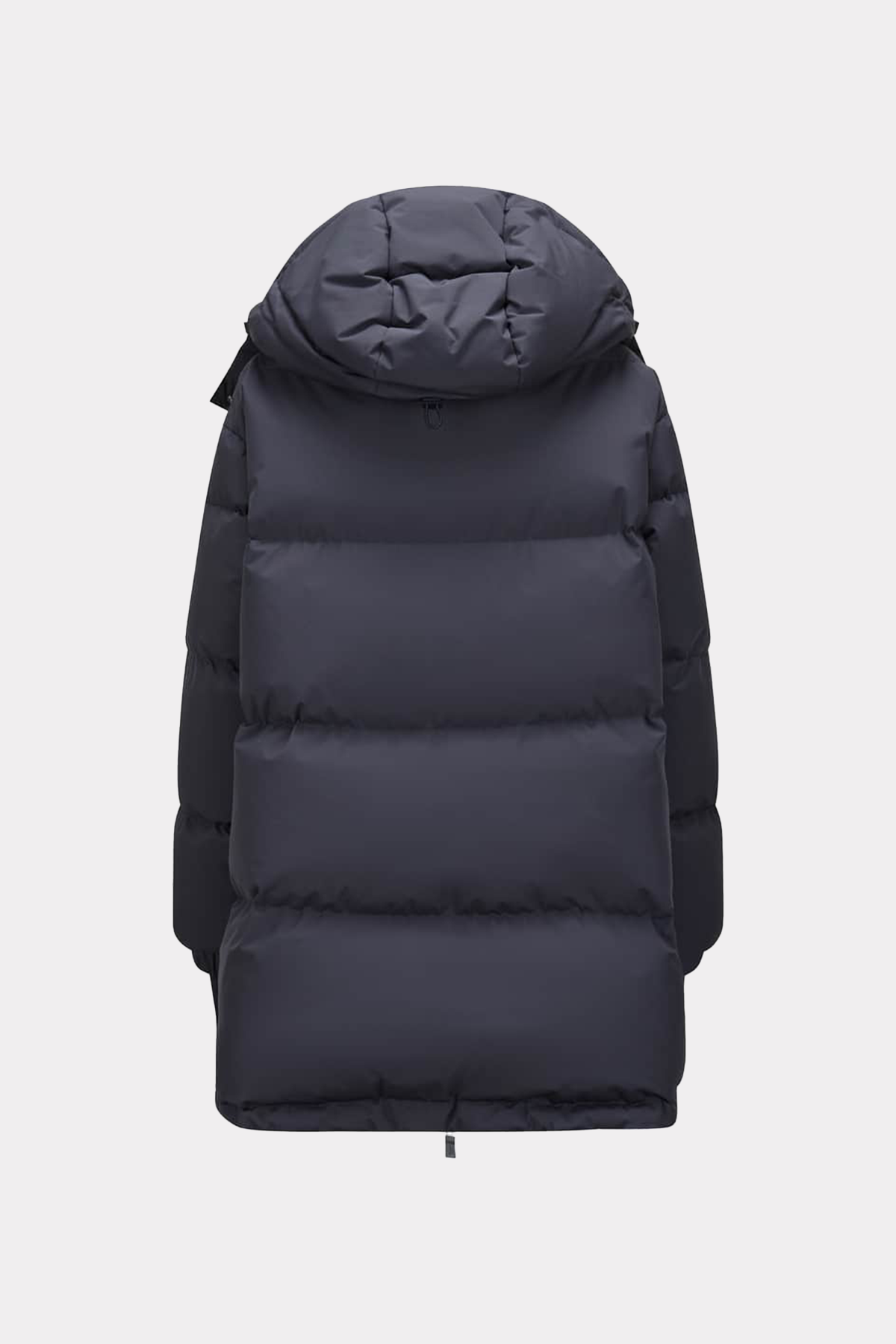 Short down jacket in blue/white
